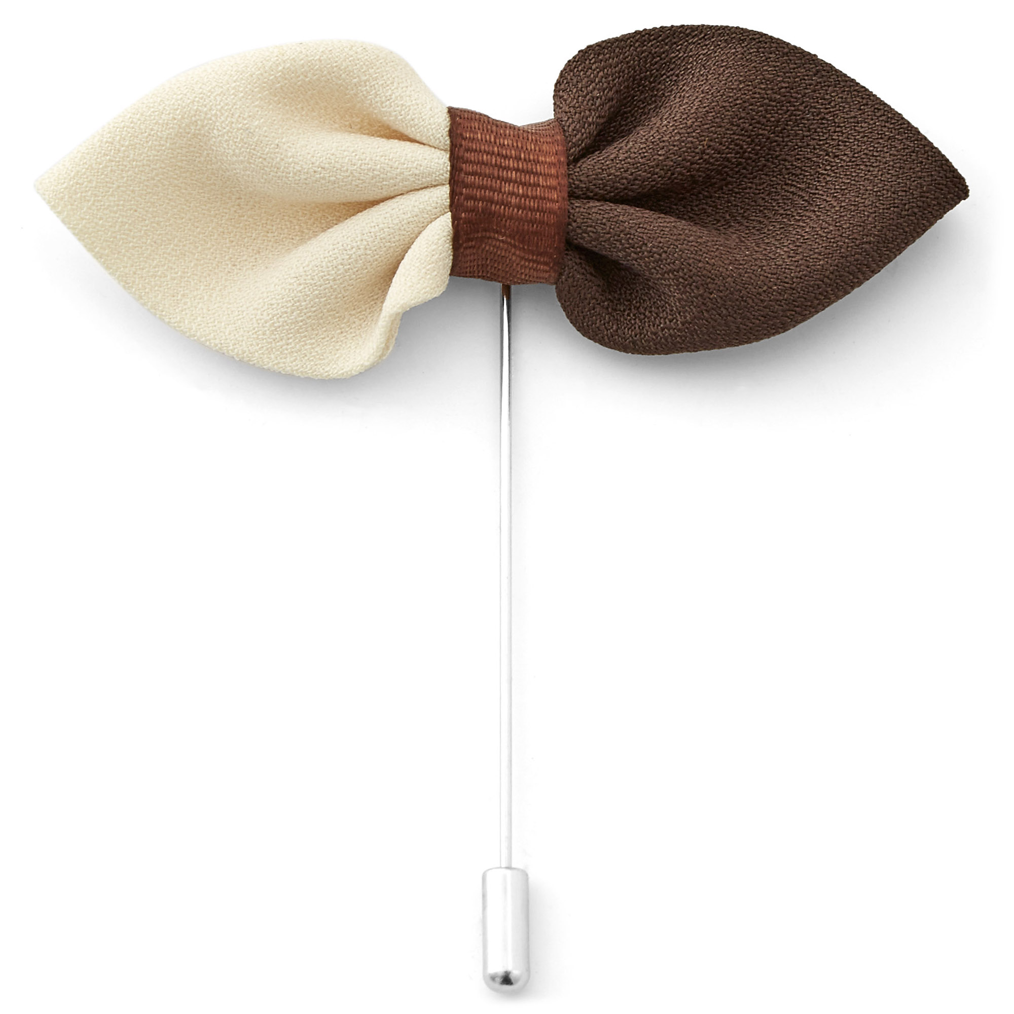 Alfiler de solapa con lazo bicolor - 1