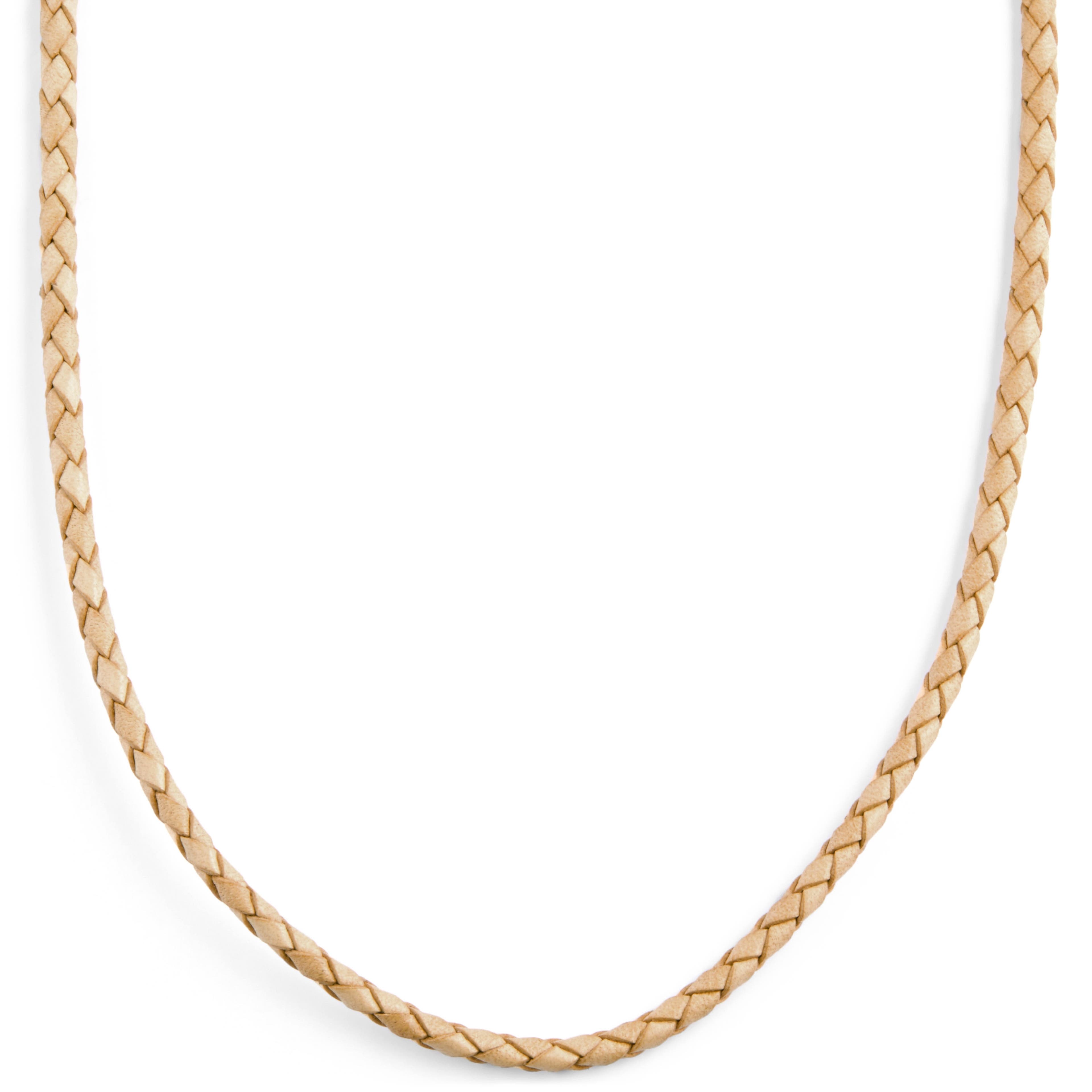 Tenvis | 3 mm Sand Leder Halskette