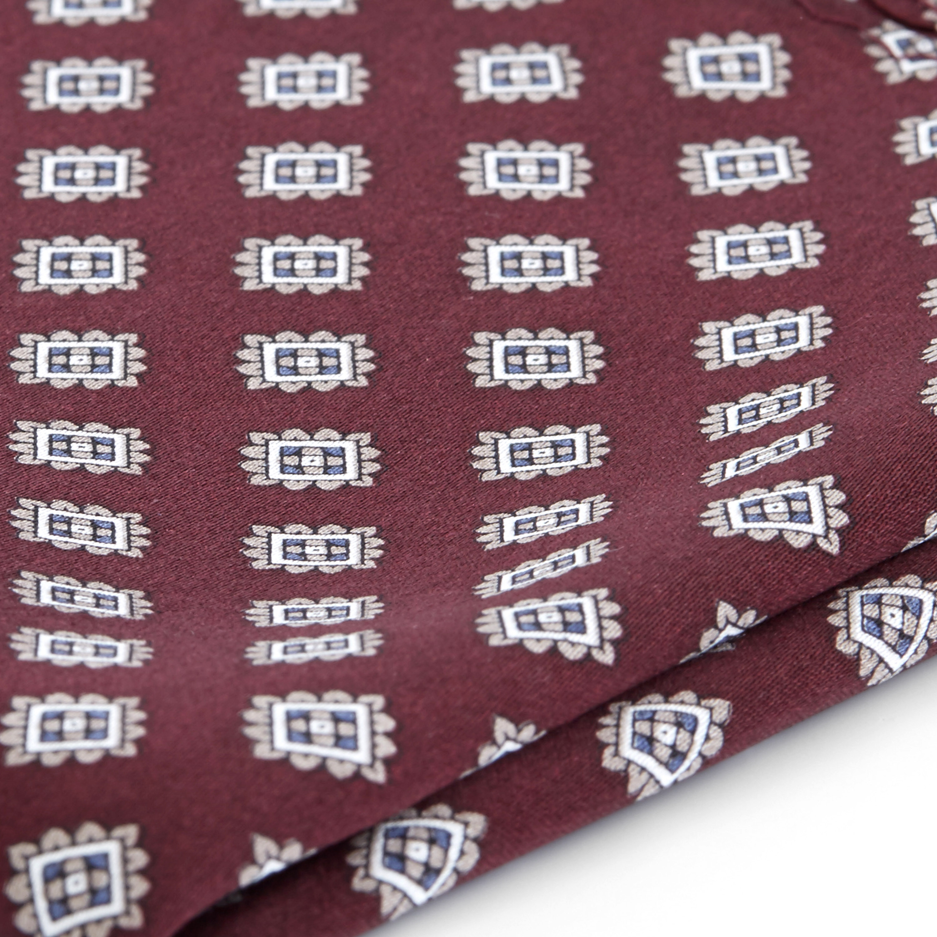 Bourgogne Geometrisk Bröstnäsduk Silke - 2