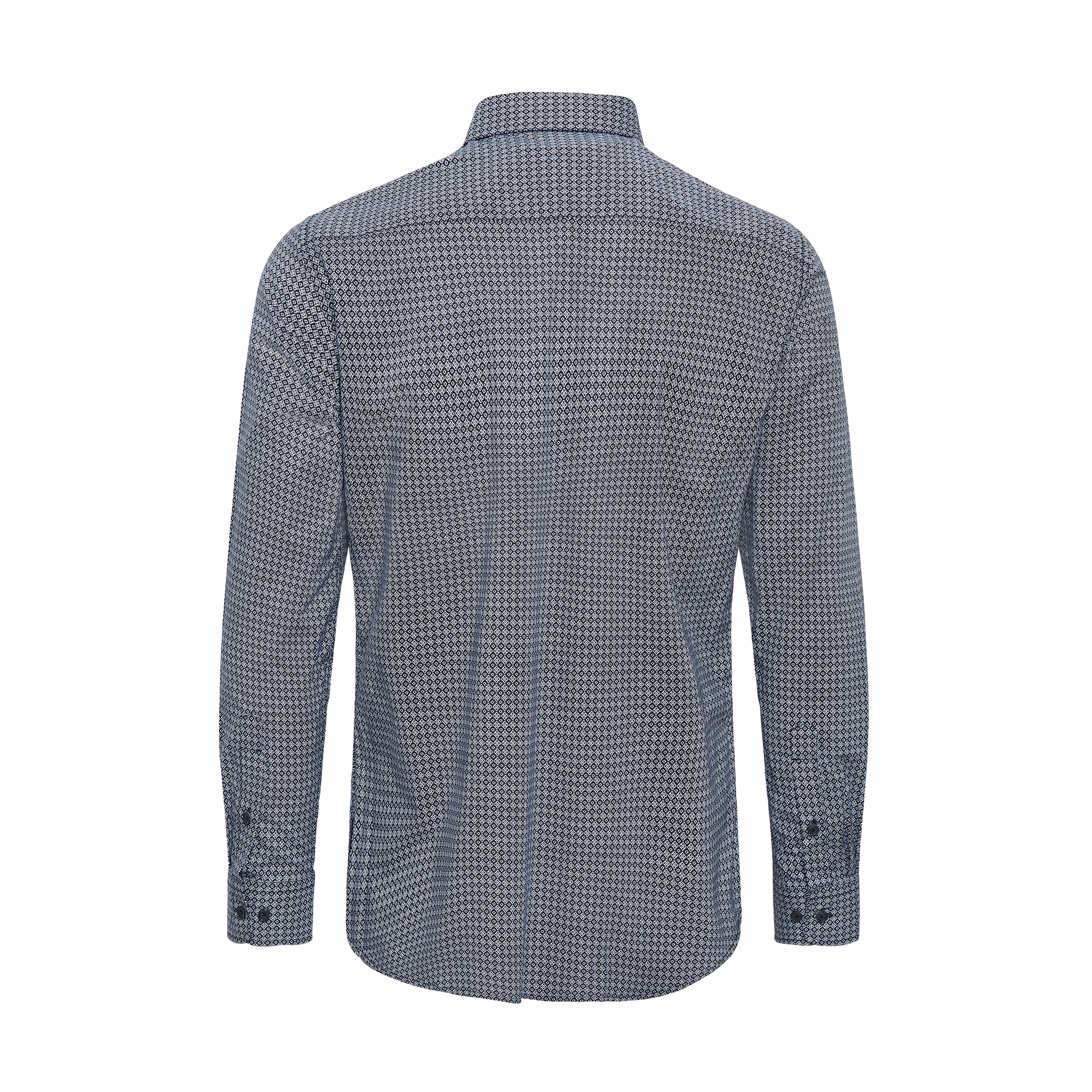 Chemise bleue à petit motif Trostol - 2