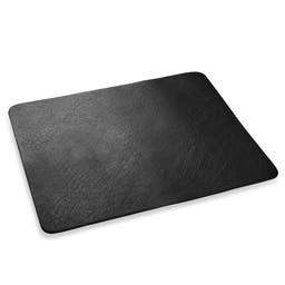 Mouse Pad | Black Buffalo Leather | Rectangular