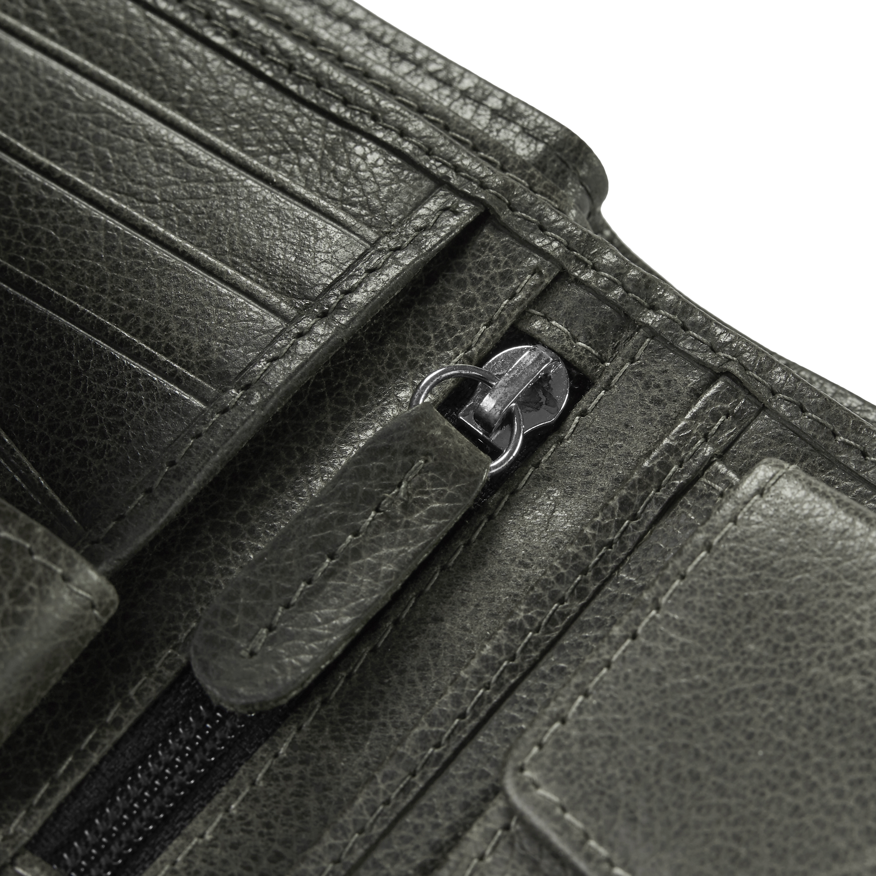 Brown-Grey Ergonomic Licio Leather Wallet - 10