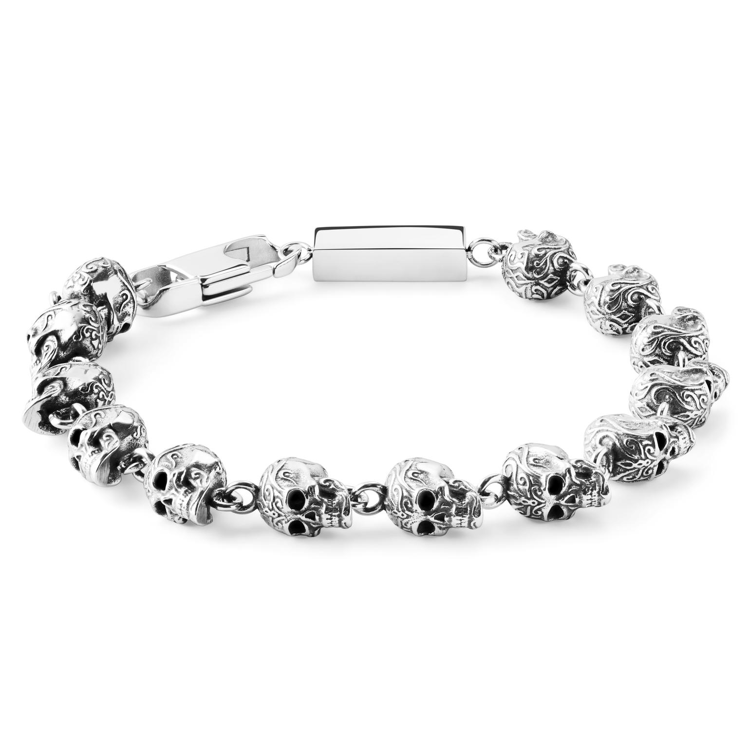 Ruben Rico Steel Skull Bracelet Ruben Rico Steel Skull Bracelet