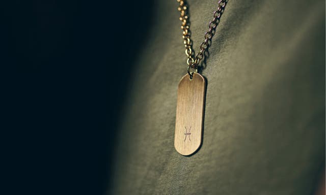 Wear your sign in surgical steel on your chest. Classic adjustable-length dog tag necklaces for men.