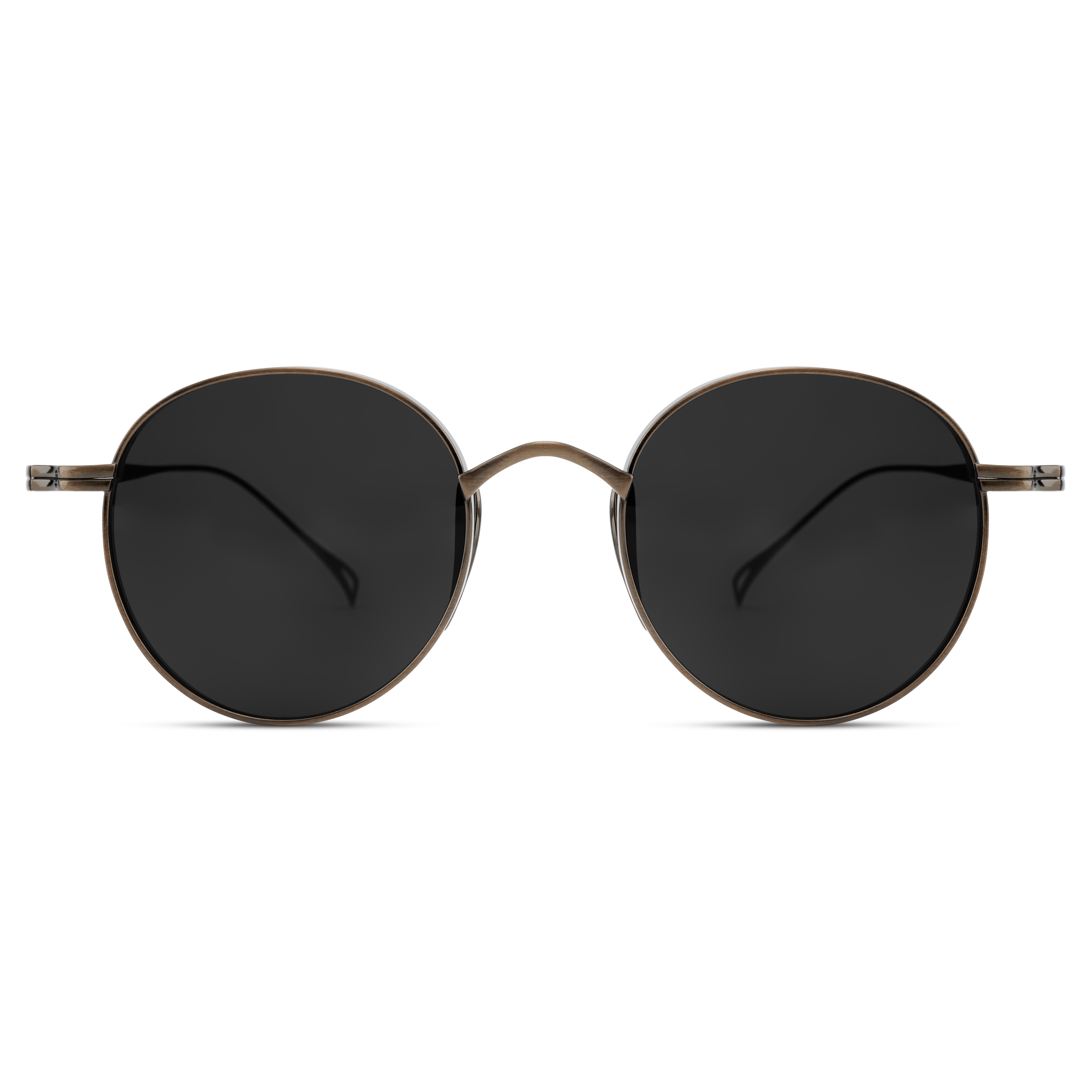Occasus | Round Gunmetal Titanium Polarized Sunglasses | In stock