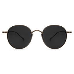 Occasus | Round Copper Titanium Polarized Sunglasses