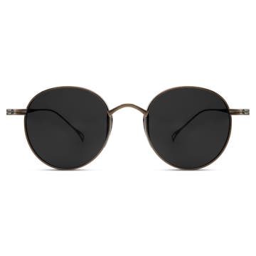 Occasus | Round Copper Titanium Polarized Sunglasses