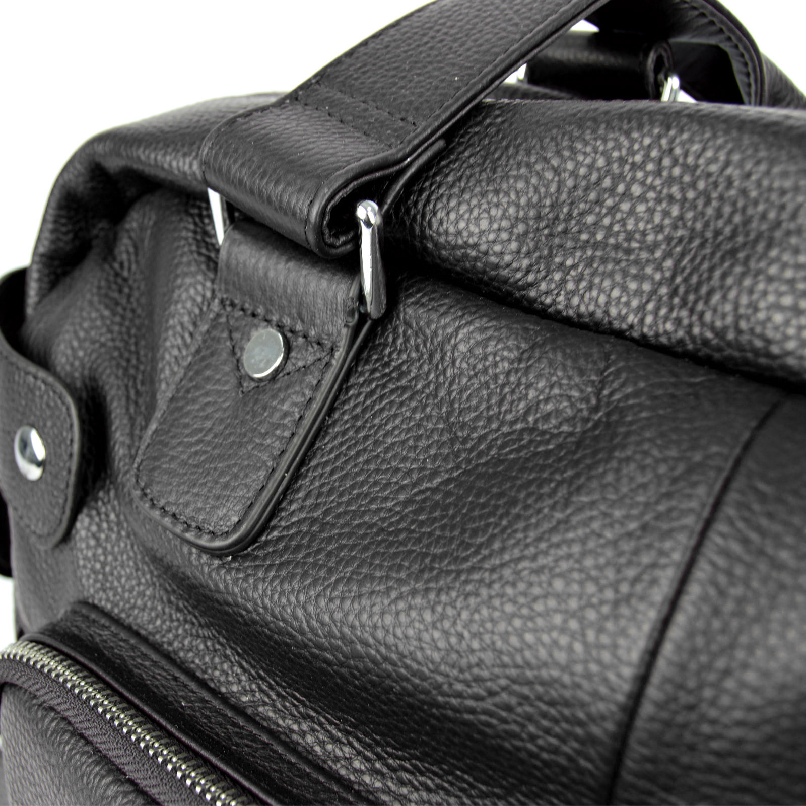 Exklusive schwarze VT Ledertasche - 13