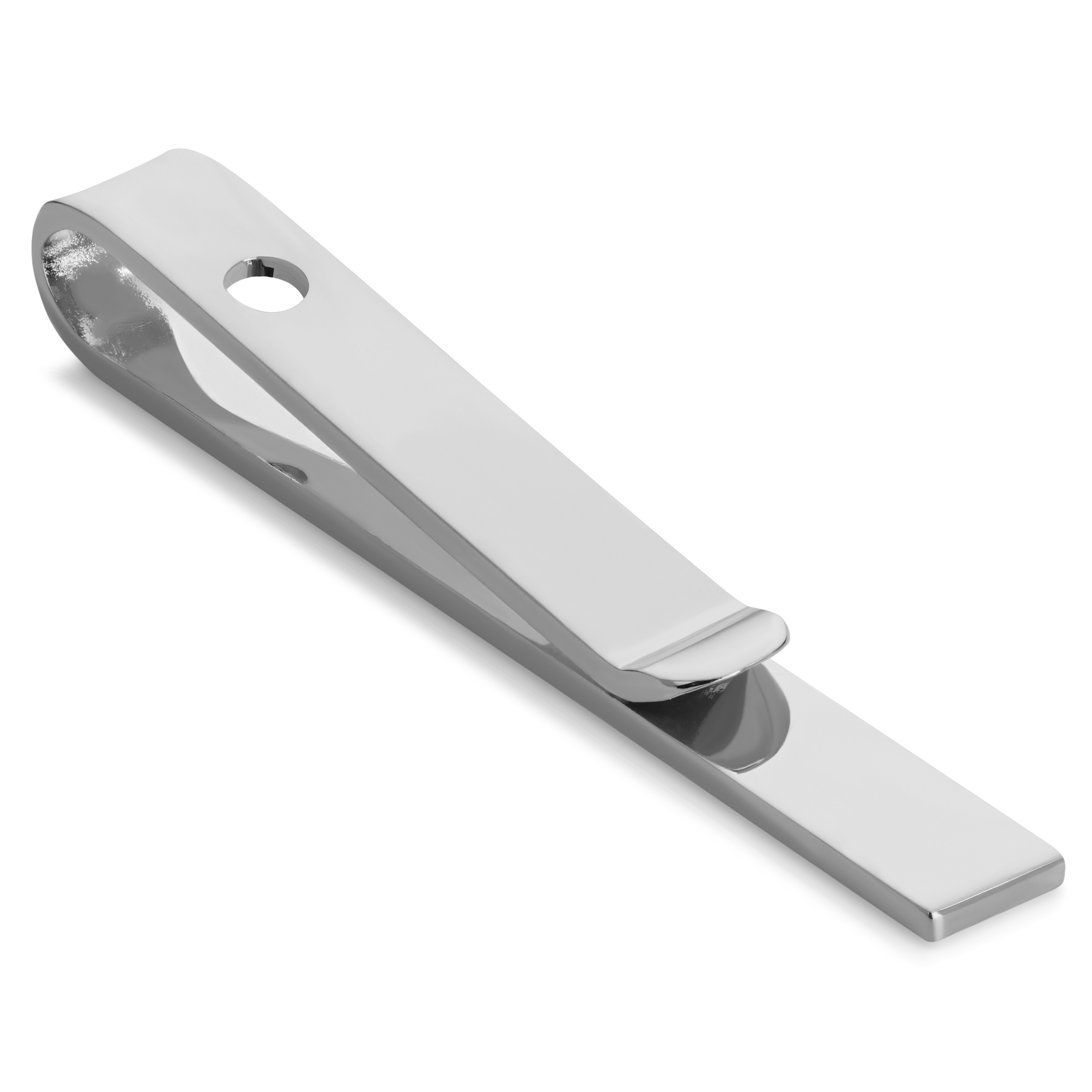 Matt Silverfärgad 5.5 cm Slipsklämma - 2