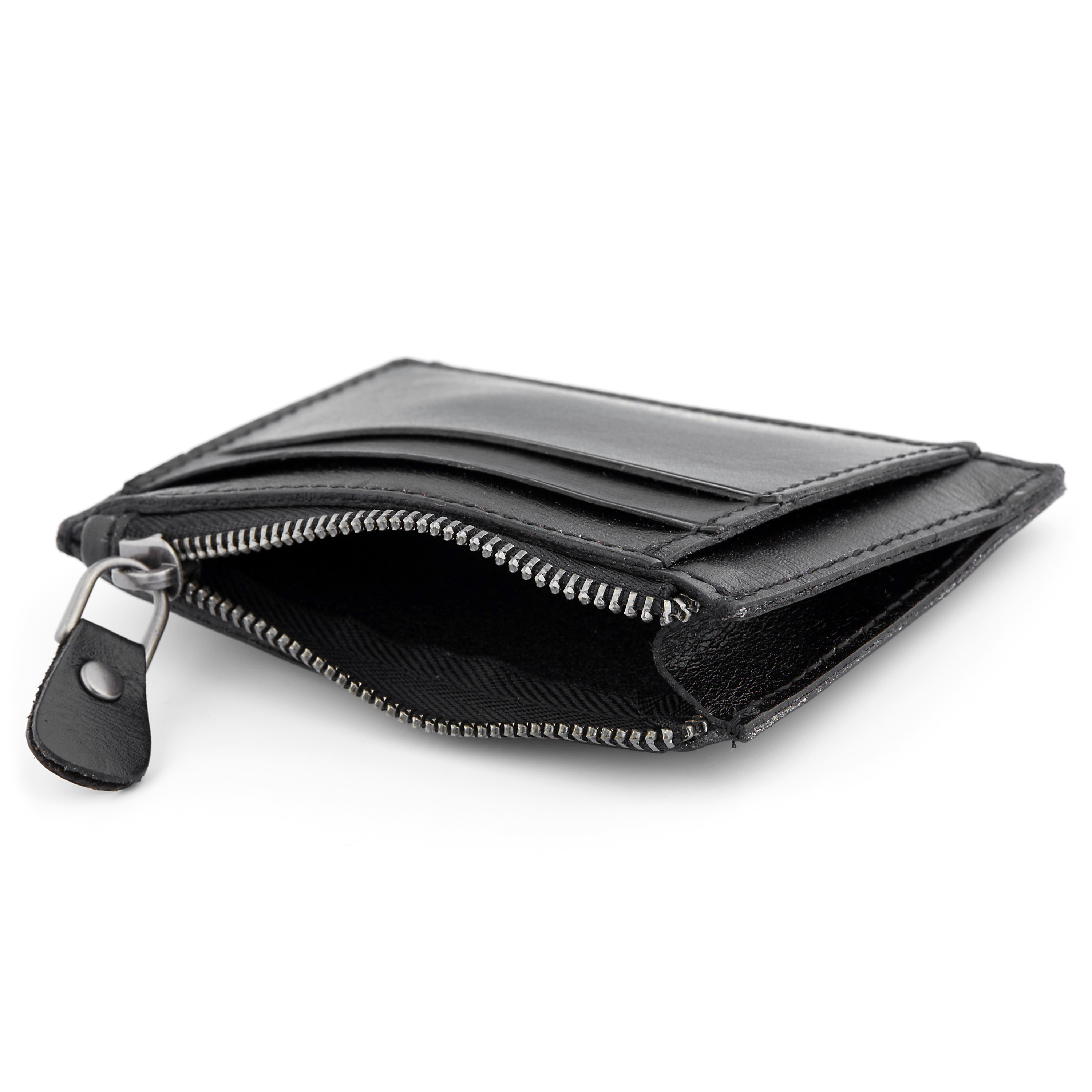 Czarny skórzany portfel Osias - 2