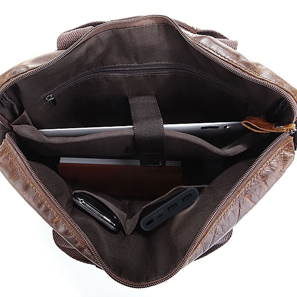 Dark Brown Everyday Leather Bag - 4