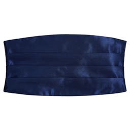 Eenvoudige Glanzende Marineblauwe Cumberband
