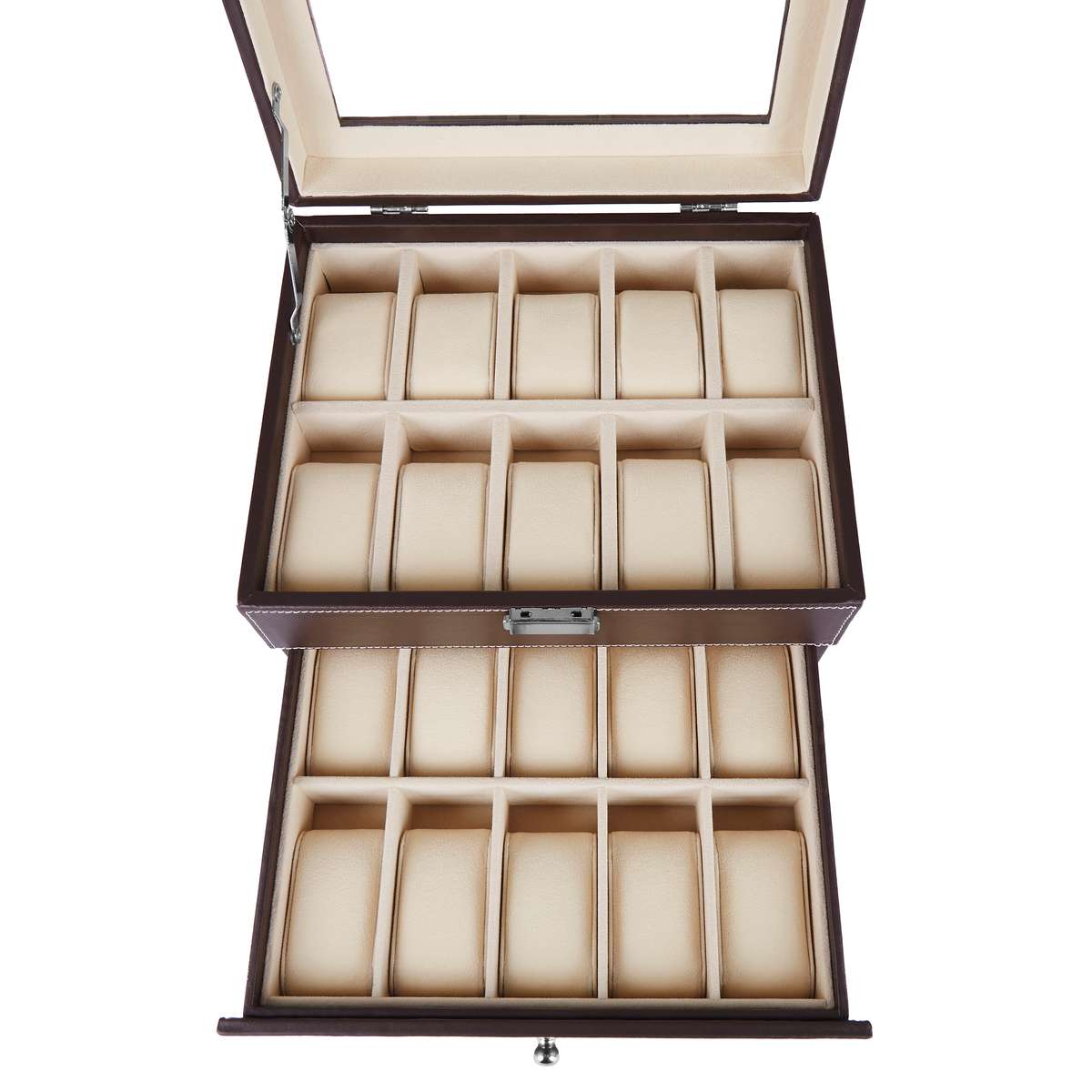EVEOUT Portagioielli Donna 2 Livelli, Scatola Organizza EVEOUT Portagioielli Donna 2 Livelli, Scatola Organizza
