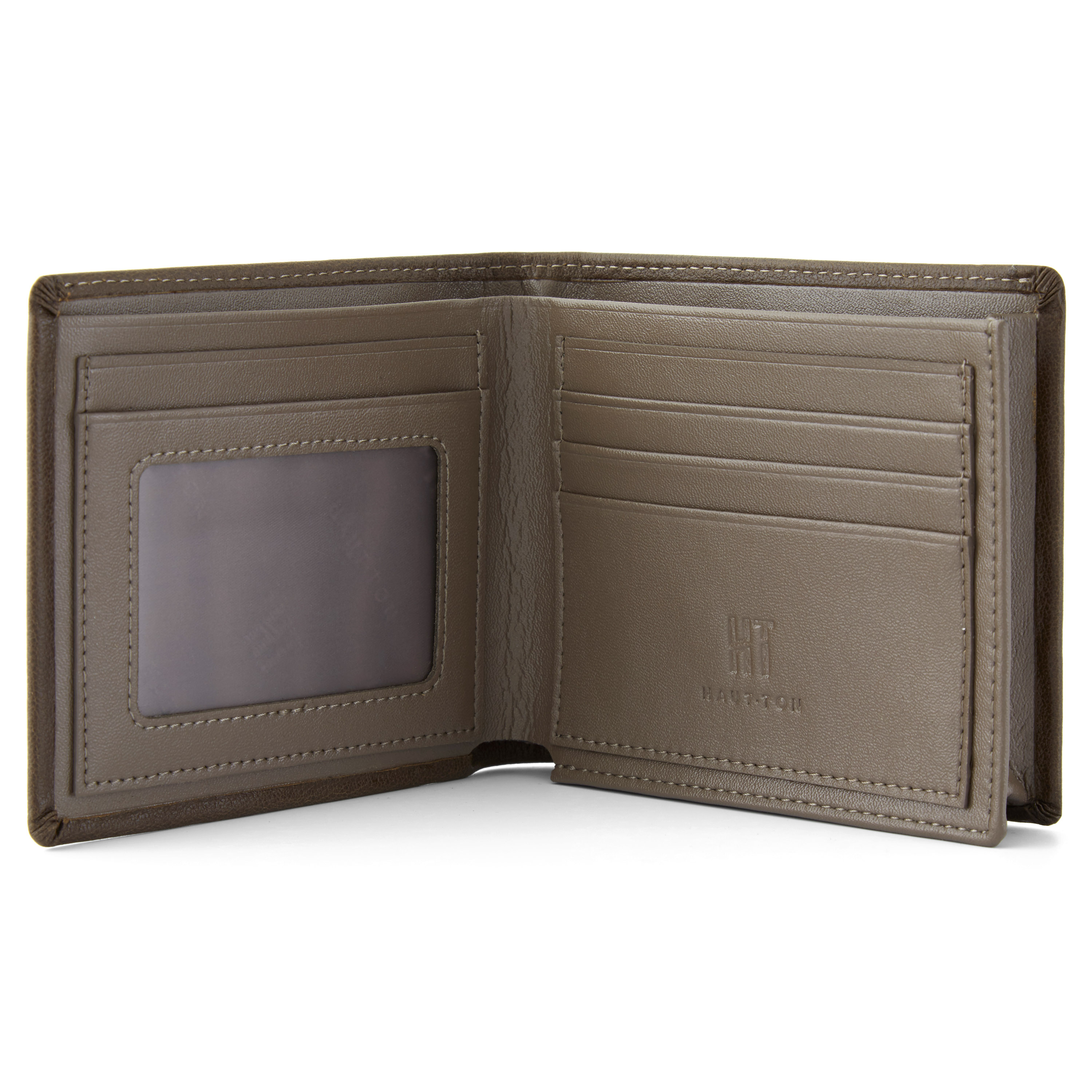 Brun Diskret Sydd Plånbok - 2