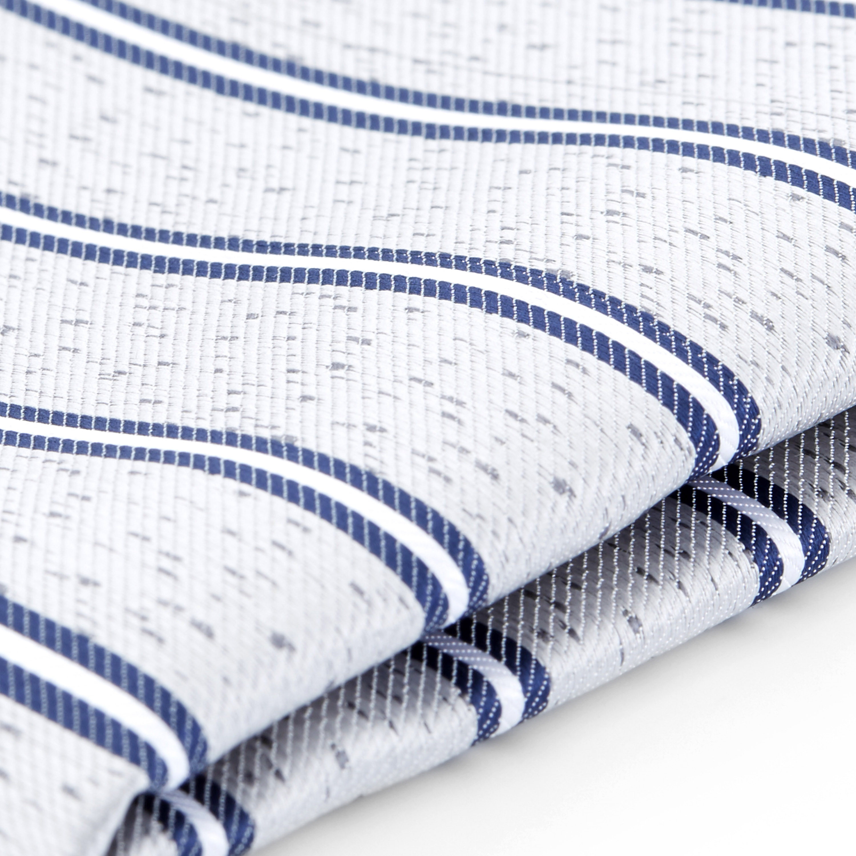 Sininen ja hopea pintakuvioitu taskuliina - 2