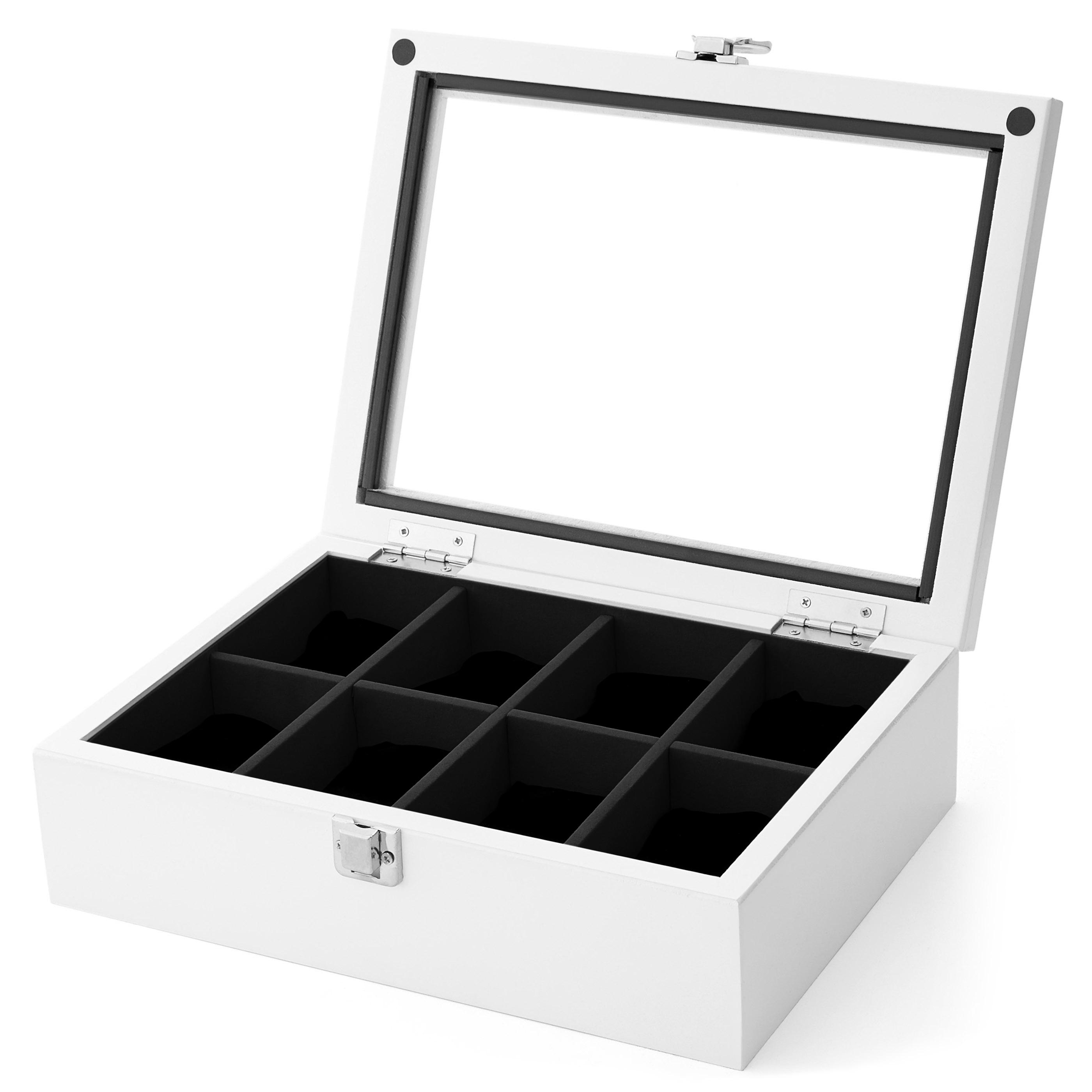 Cutie pentru ceasuri din lemn de pin albă - 8 ceasuri - 2