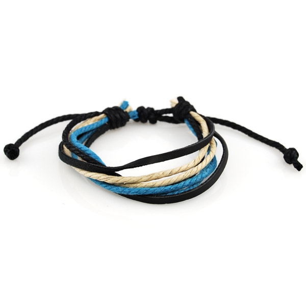 Blåt Multi Snorarmbånd - 2