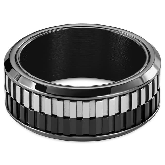 Tigris | 9 mm Black Stainless Steel Moving Ring | In stock! | Seizmont