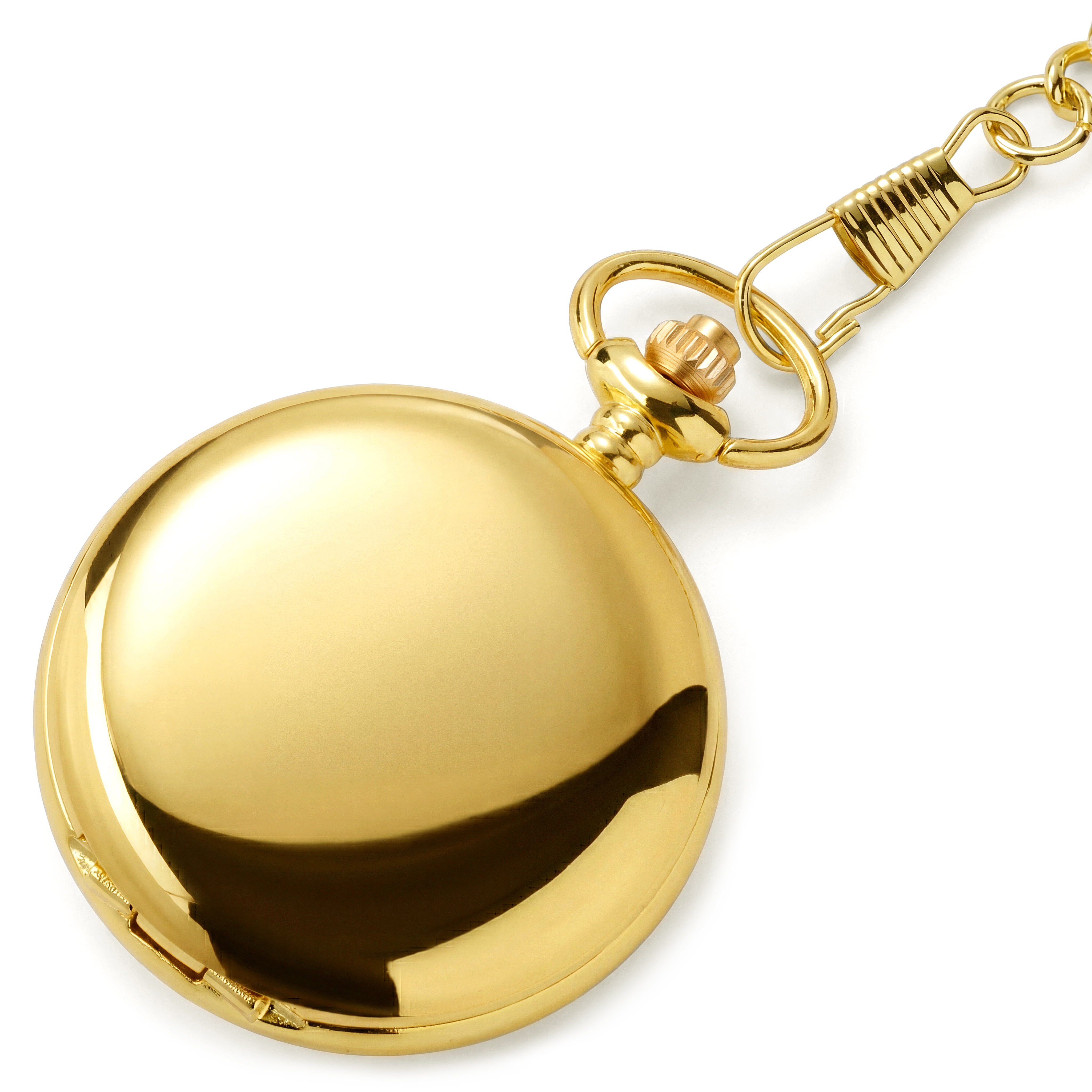 Relógio de Bolso Oculto Dourado - 4