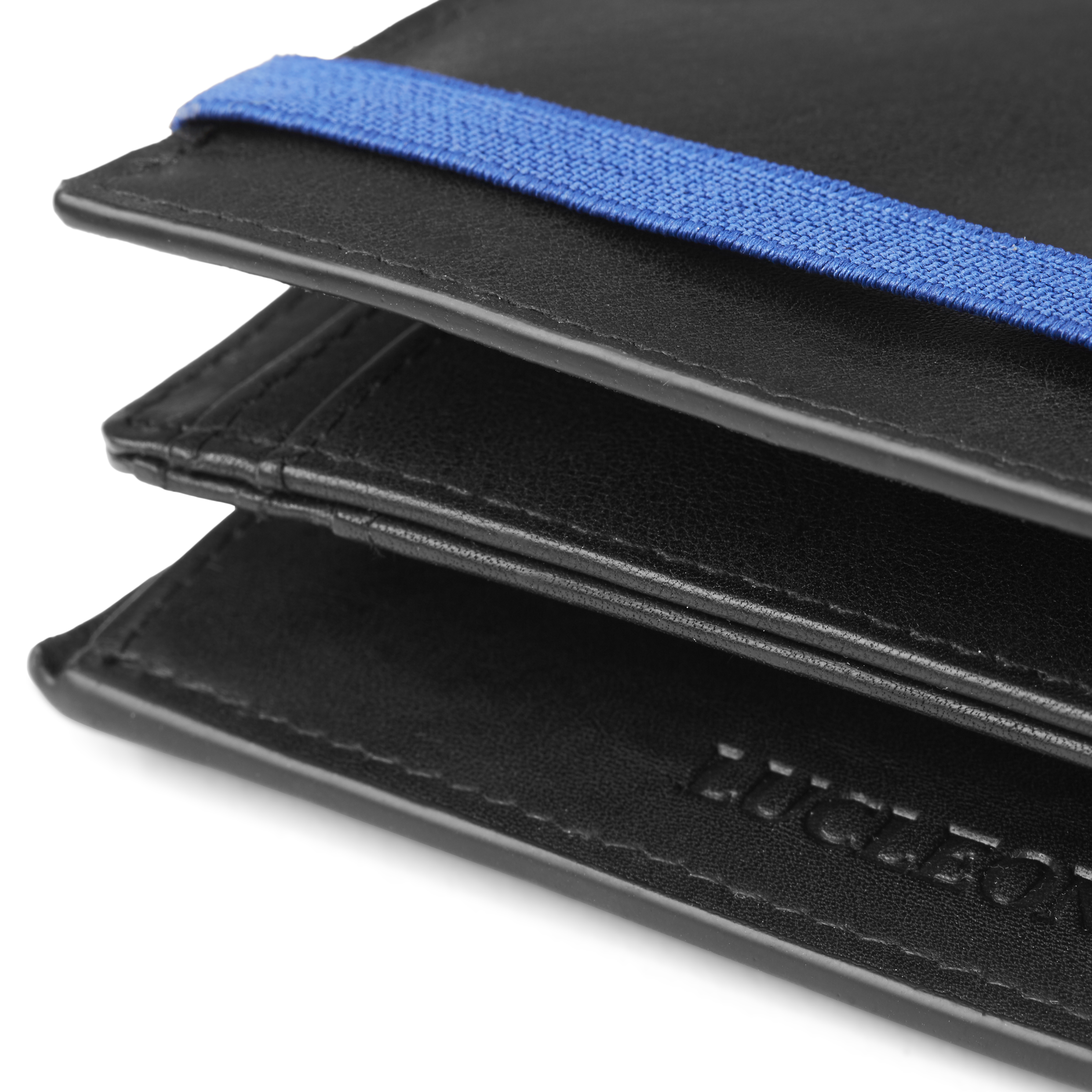 Cartera de cuero negro con llavero y bloqueo RFID Lonnie - 9