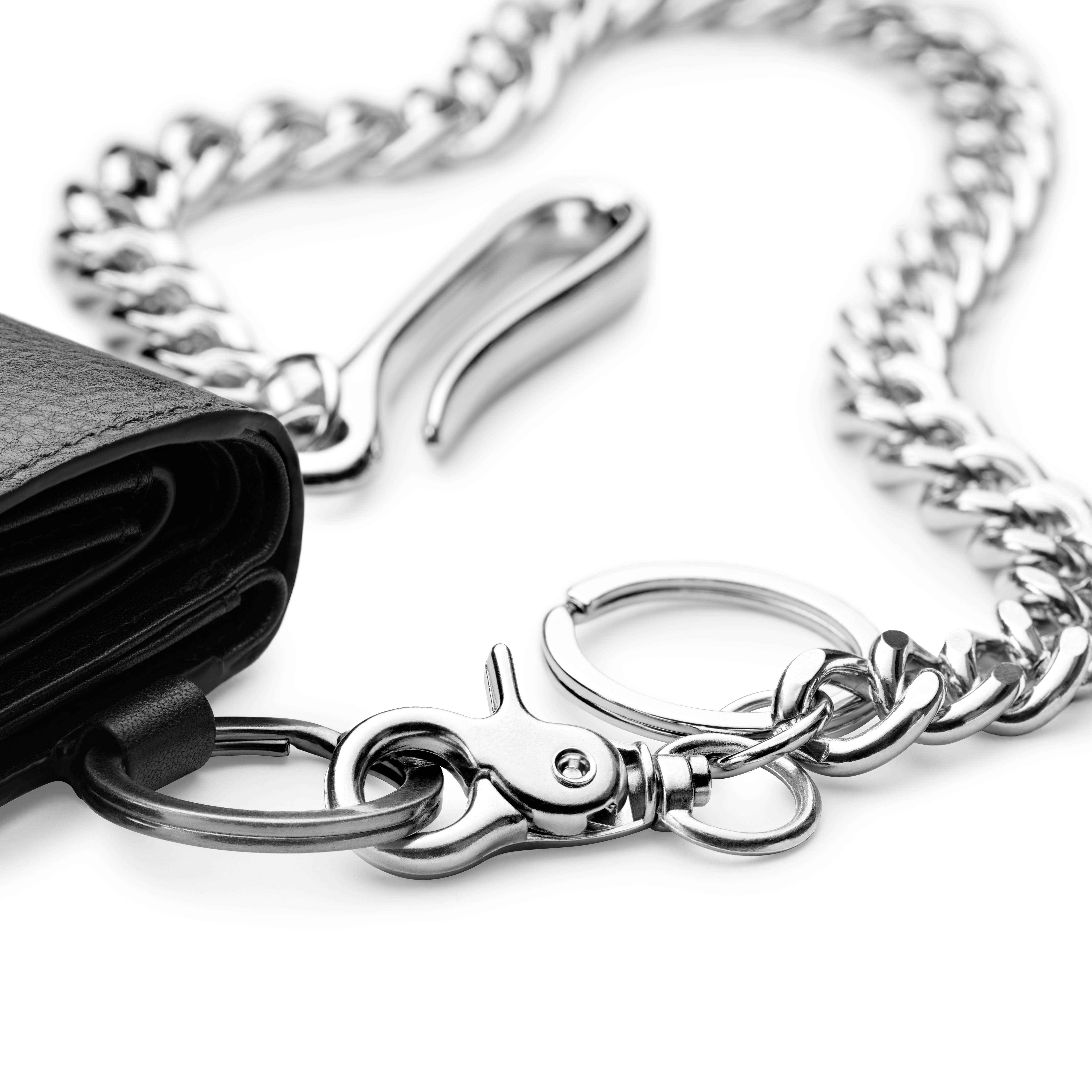 Sølvfarget Kort Krokkjede - 3