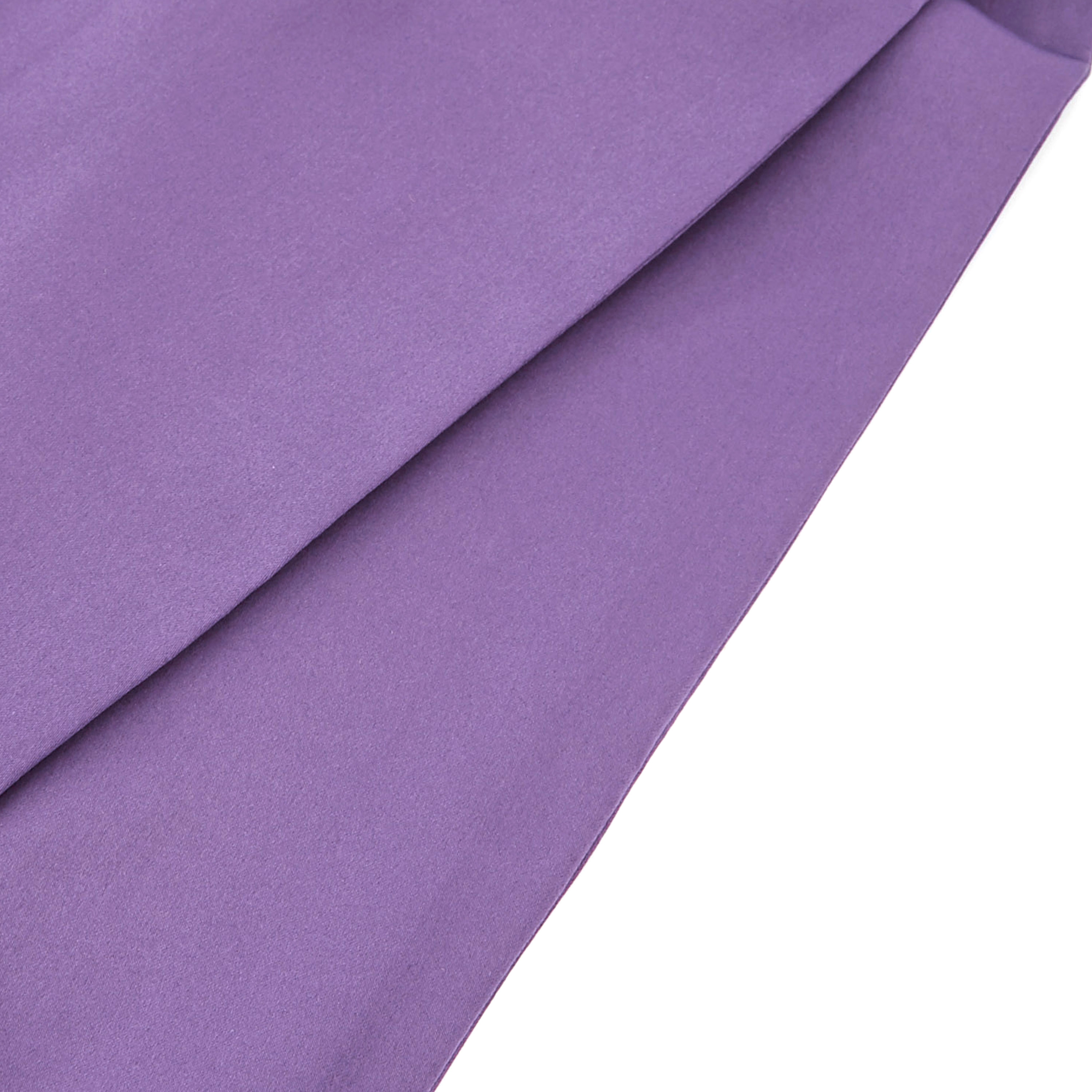 Светлолилава едноцветна ретро вратовръзка - 2