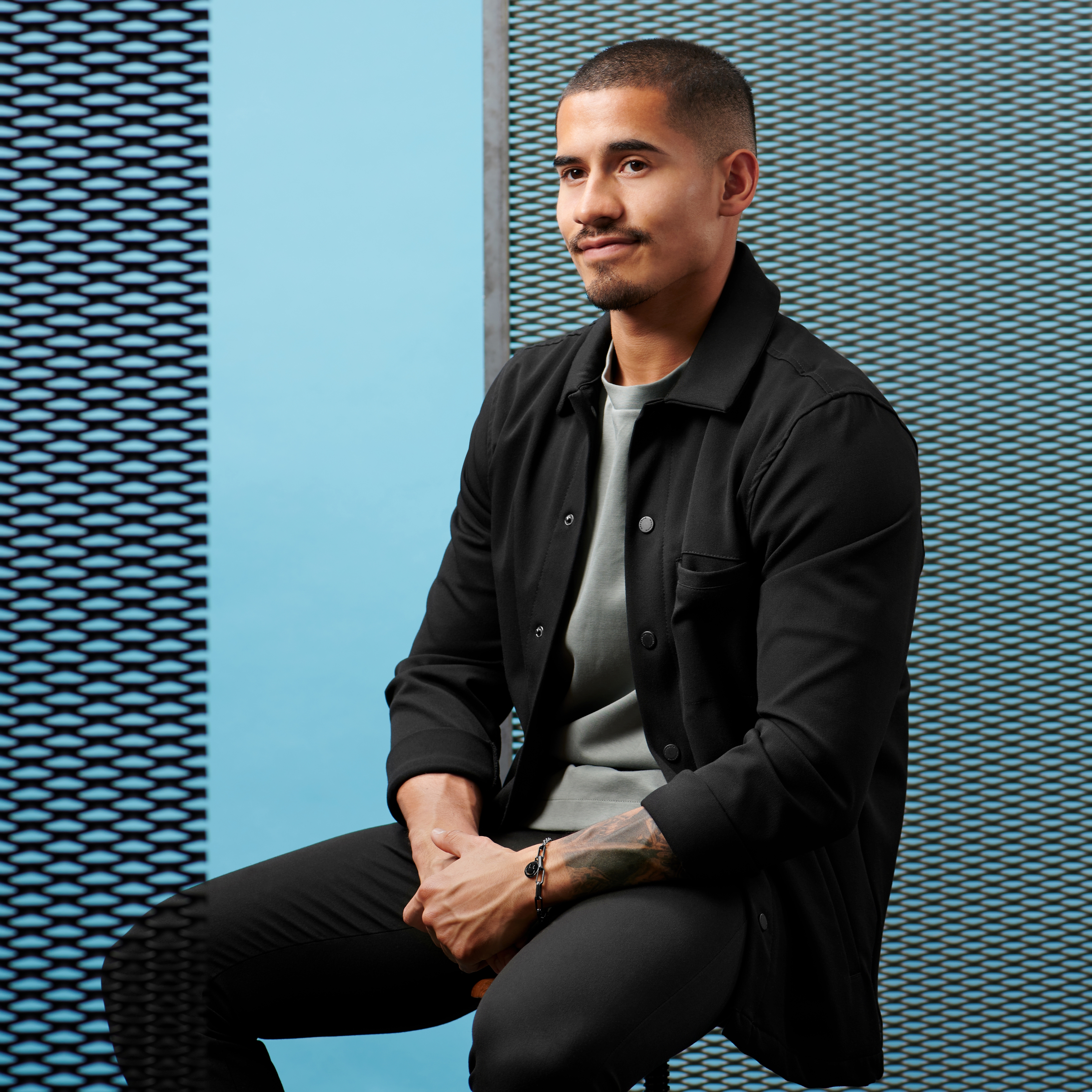 Amager | Gunmetal Stainless Steel Curb & Cable Chain Smiley Bracelet - 5