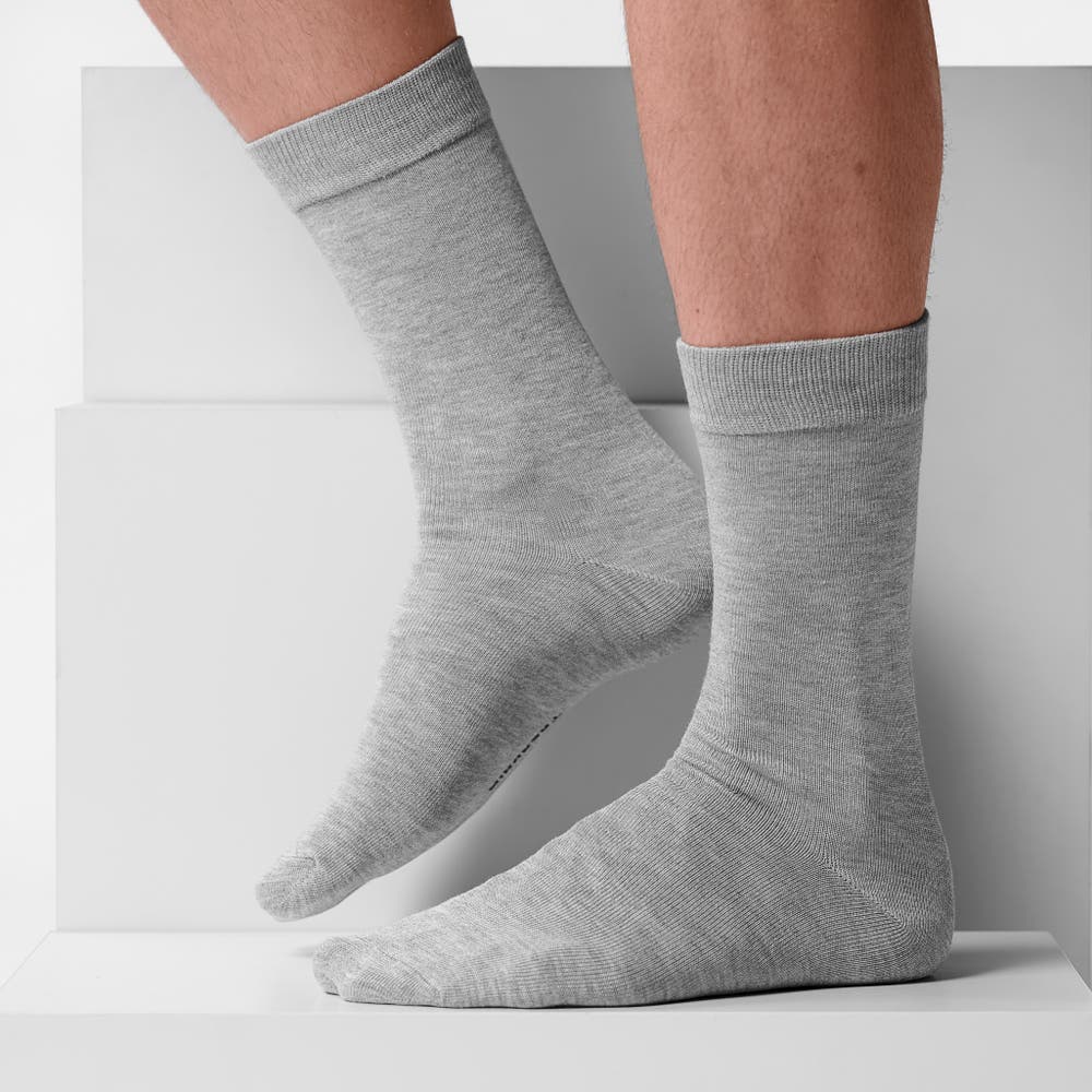 hover: FreeFeel | Light Grey Bamboo Crew Socks hover: FreeFeel | Light Grey Bamboo Crew Socks