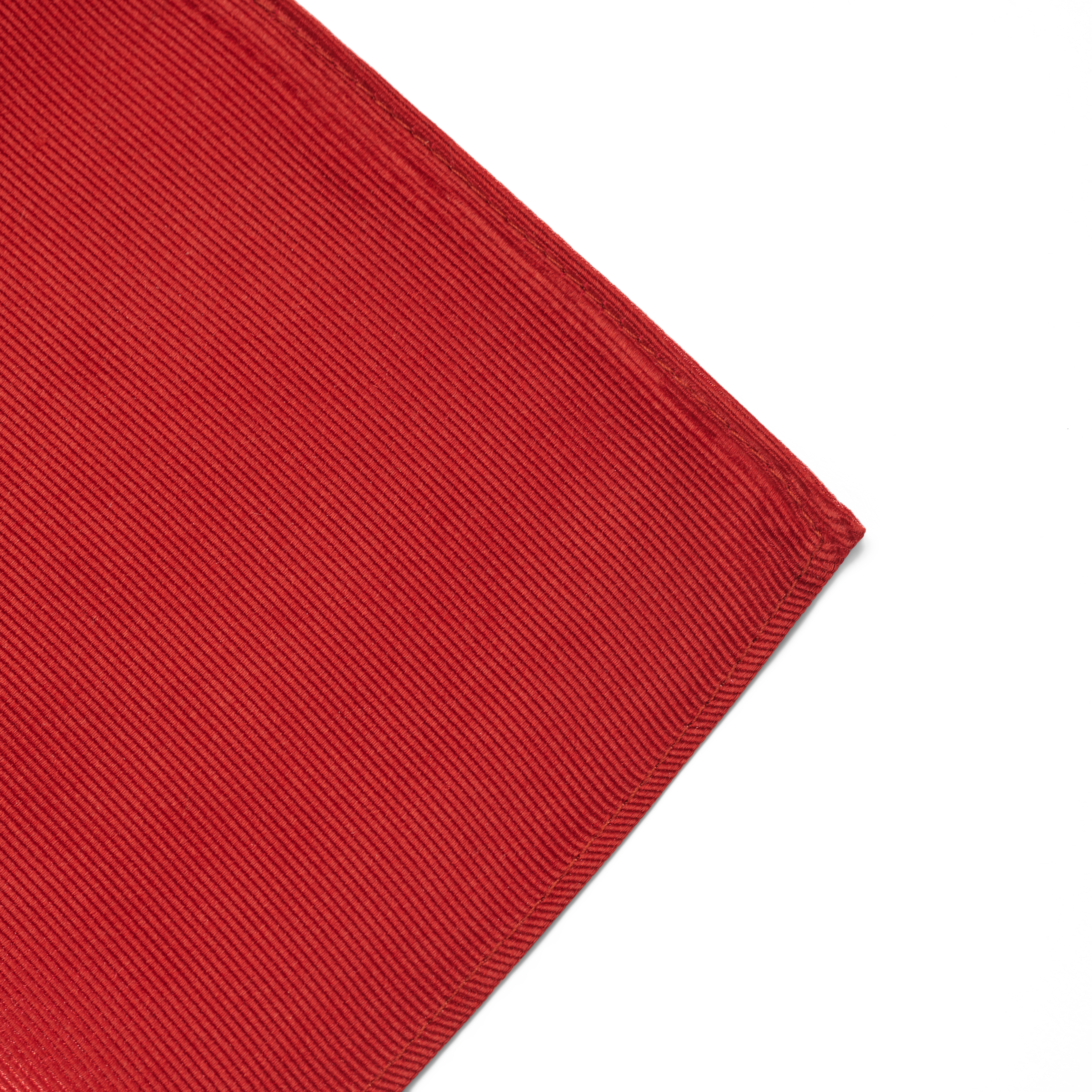 Rode Zijden Twill Pochet - 4