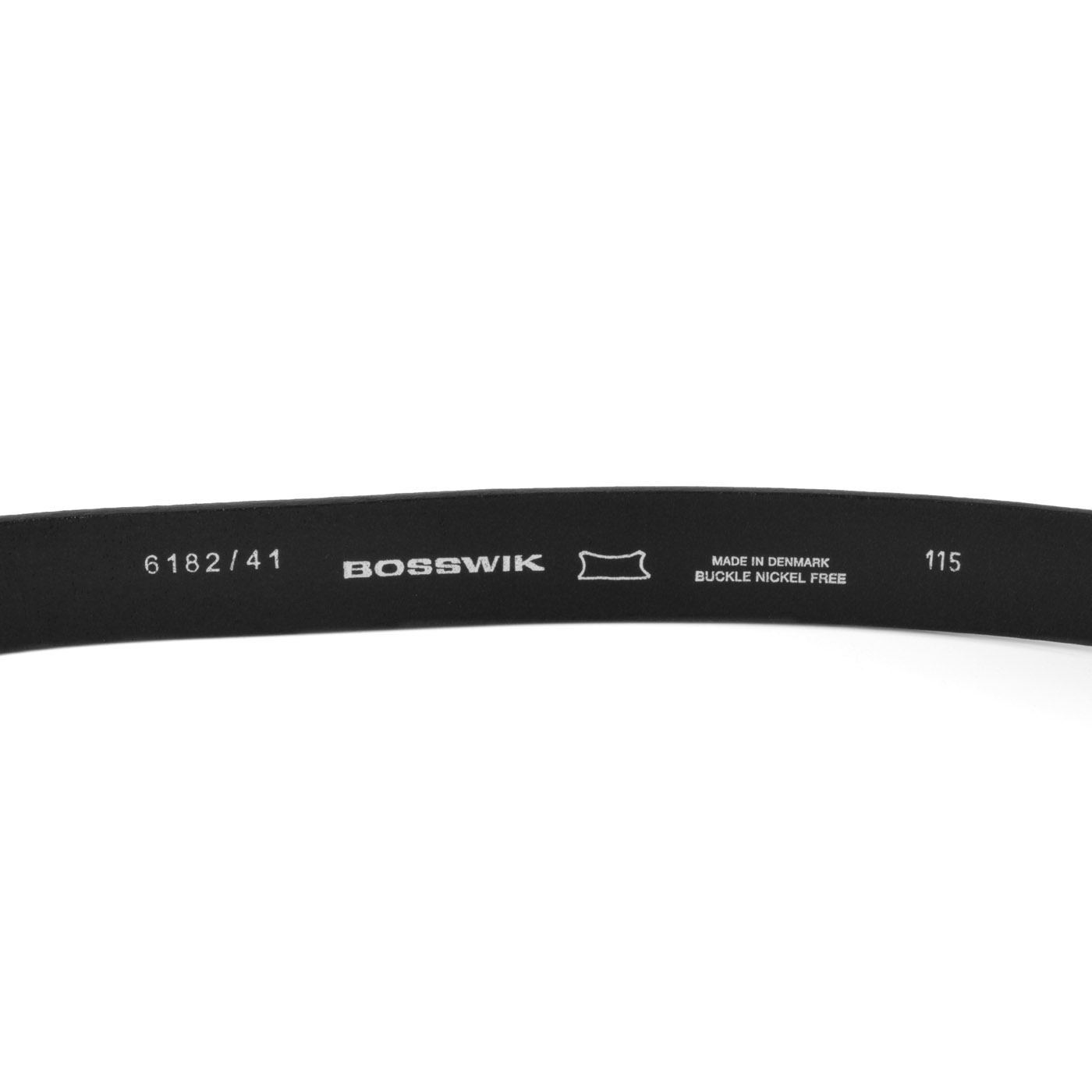 Black Thin Striped Buckle Leather Belt - 3