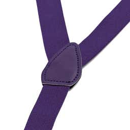 Purple Slim Clip-On Suspenders  - 2 - gallery