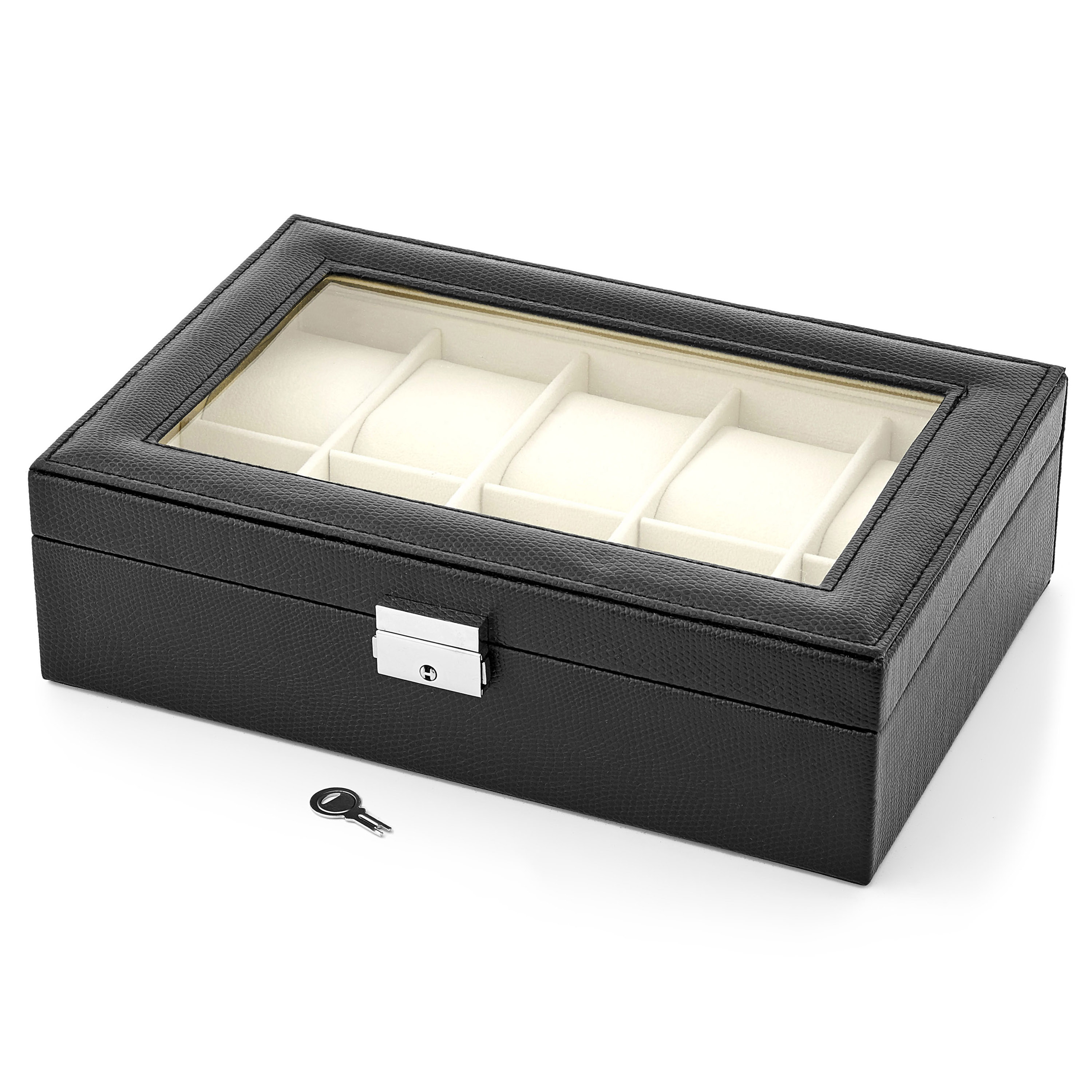 Horlogebox in Chic Kunstleer met Slangenpatroon - 10 Horloges - 3