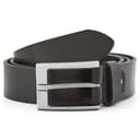 Black Smooth Leather Dress Belt Black Smooth Leather Dress Belt