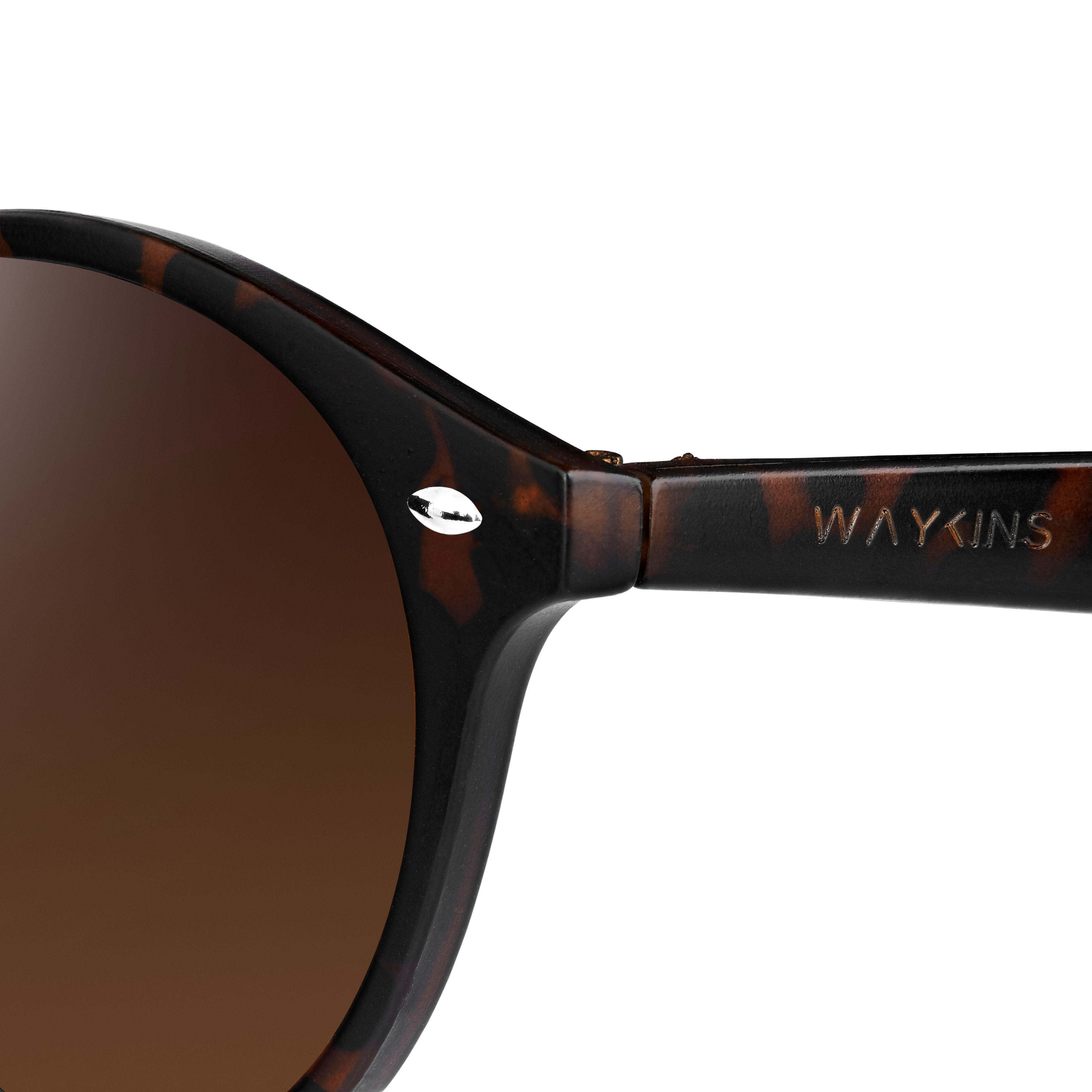 Wally Tortoise Mønstret og Brun Wade Solbrille - 12