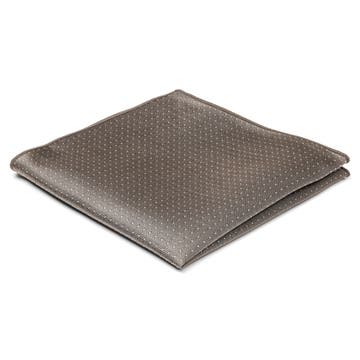 Sand Polka Dot Silk Pocket Square Sand Polka Dot Silk Pocket Square