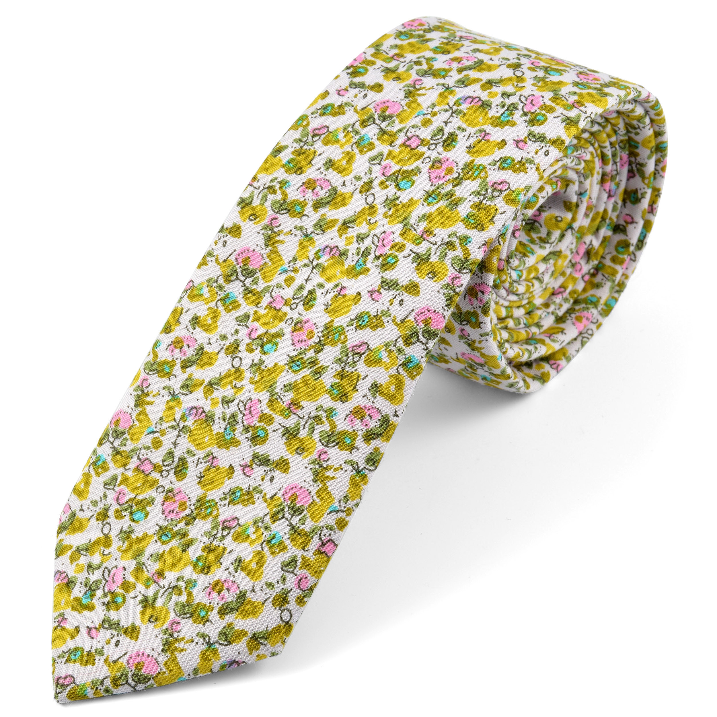 Corbata verde de diseño abstracto - 1