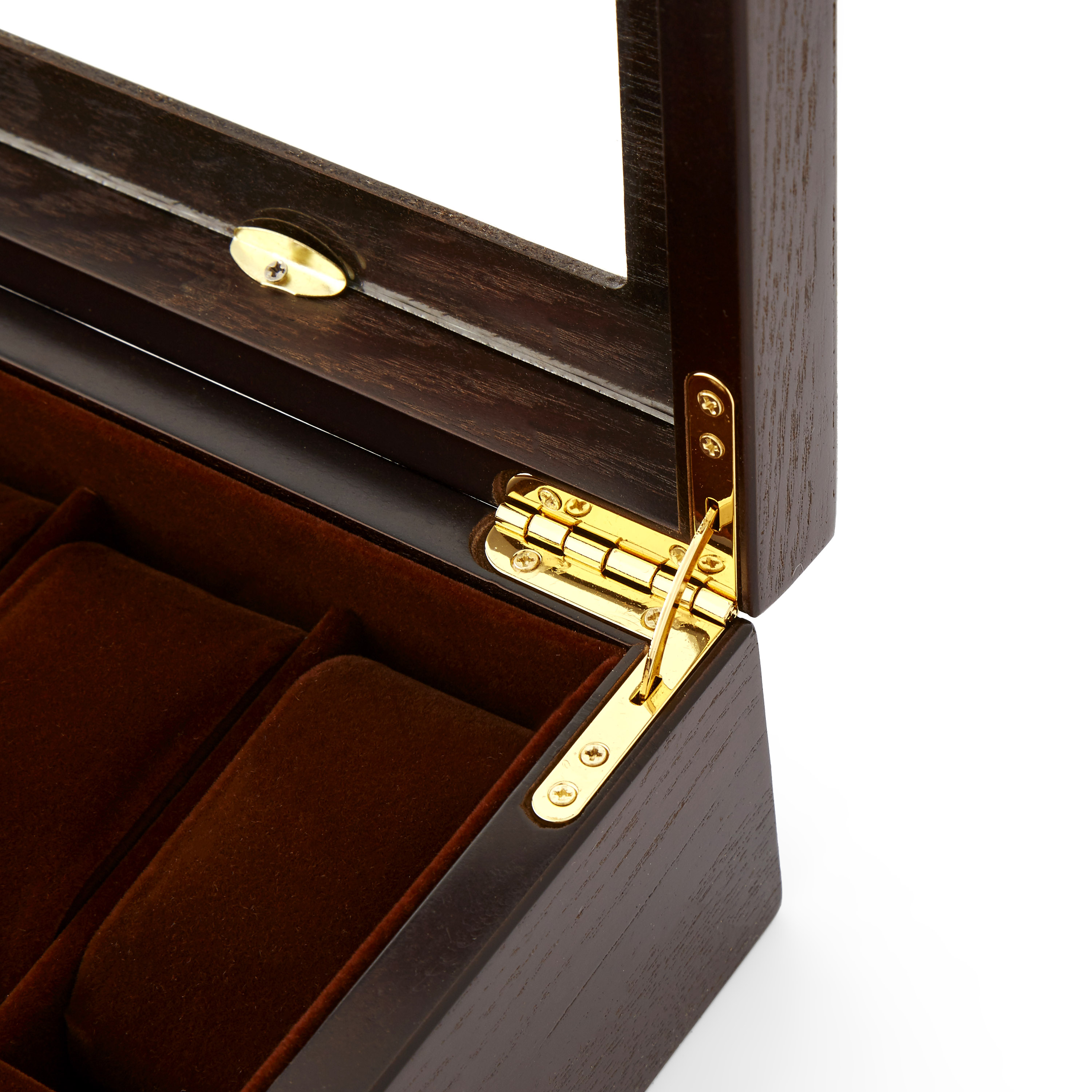 Bellissima scatola porta orologi in impiallacciatura di frassino - 12 orologi - 3