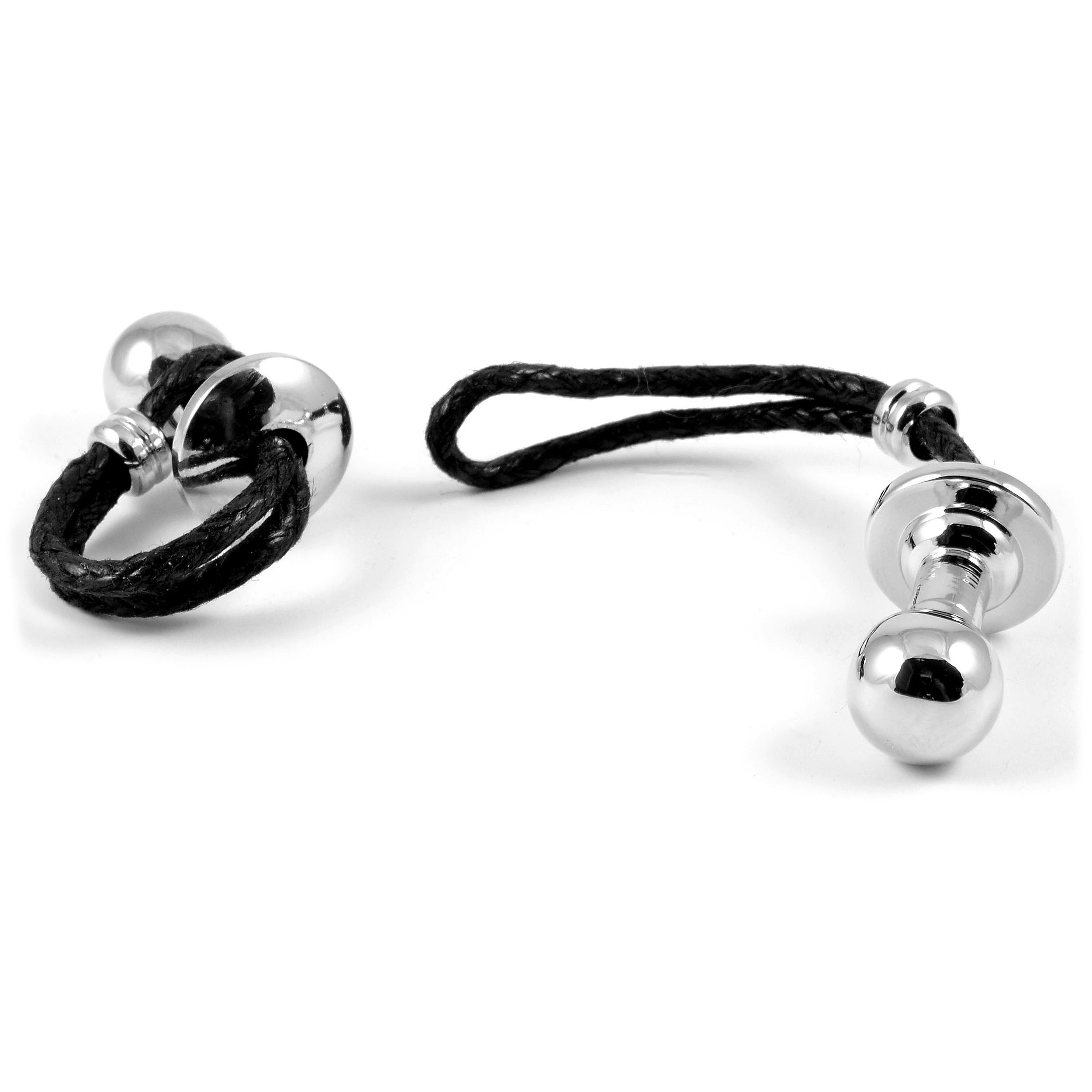 Silberfarbene Bauer Schachfigur Manschettenknöpfe - 3