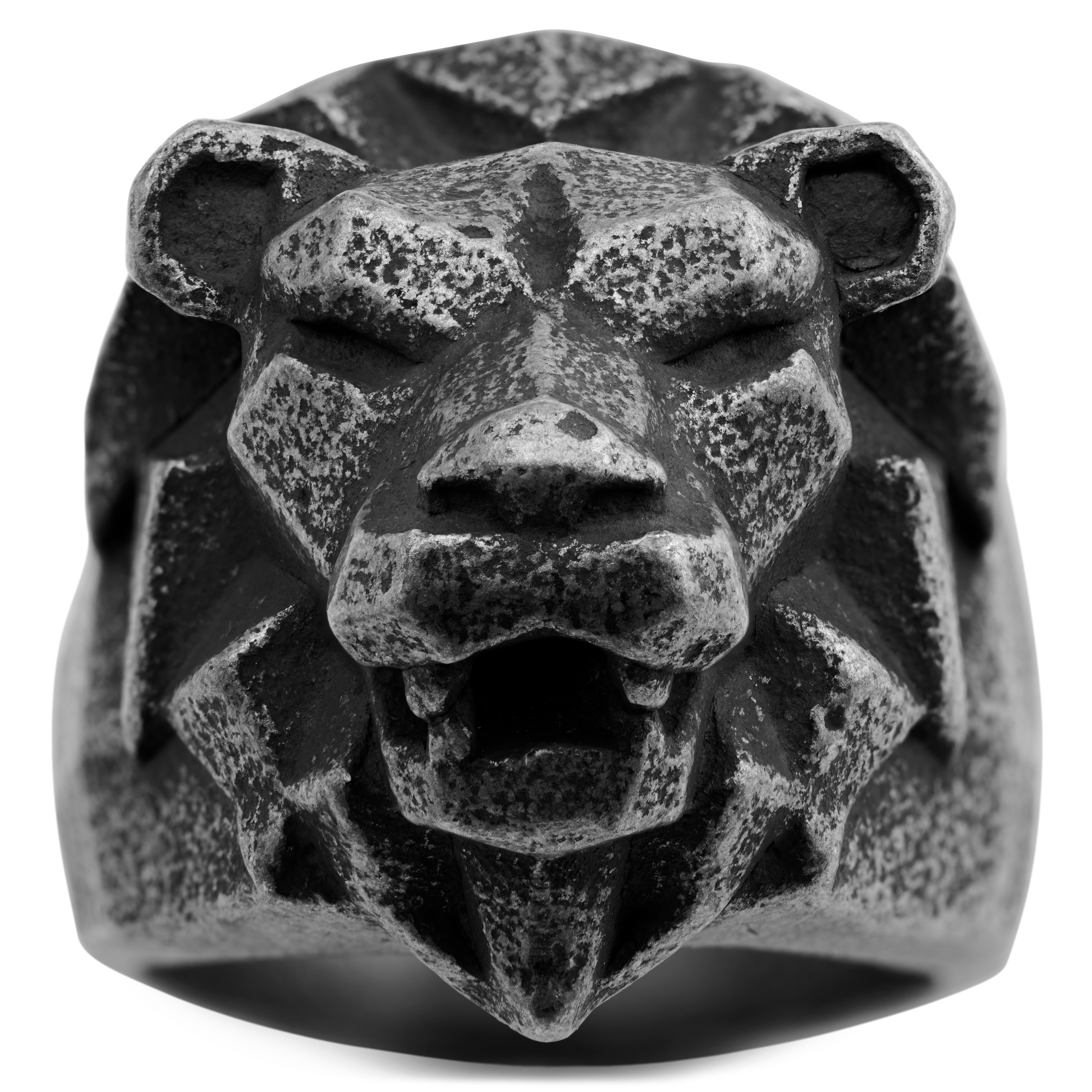 Mack Grey Lion Ring  - 2