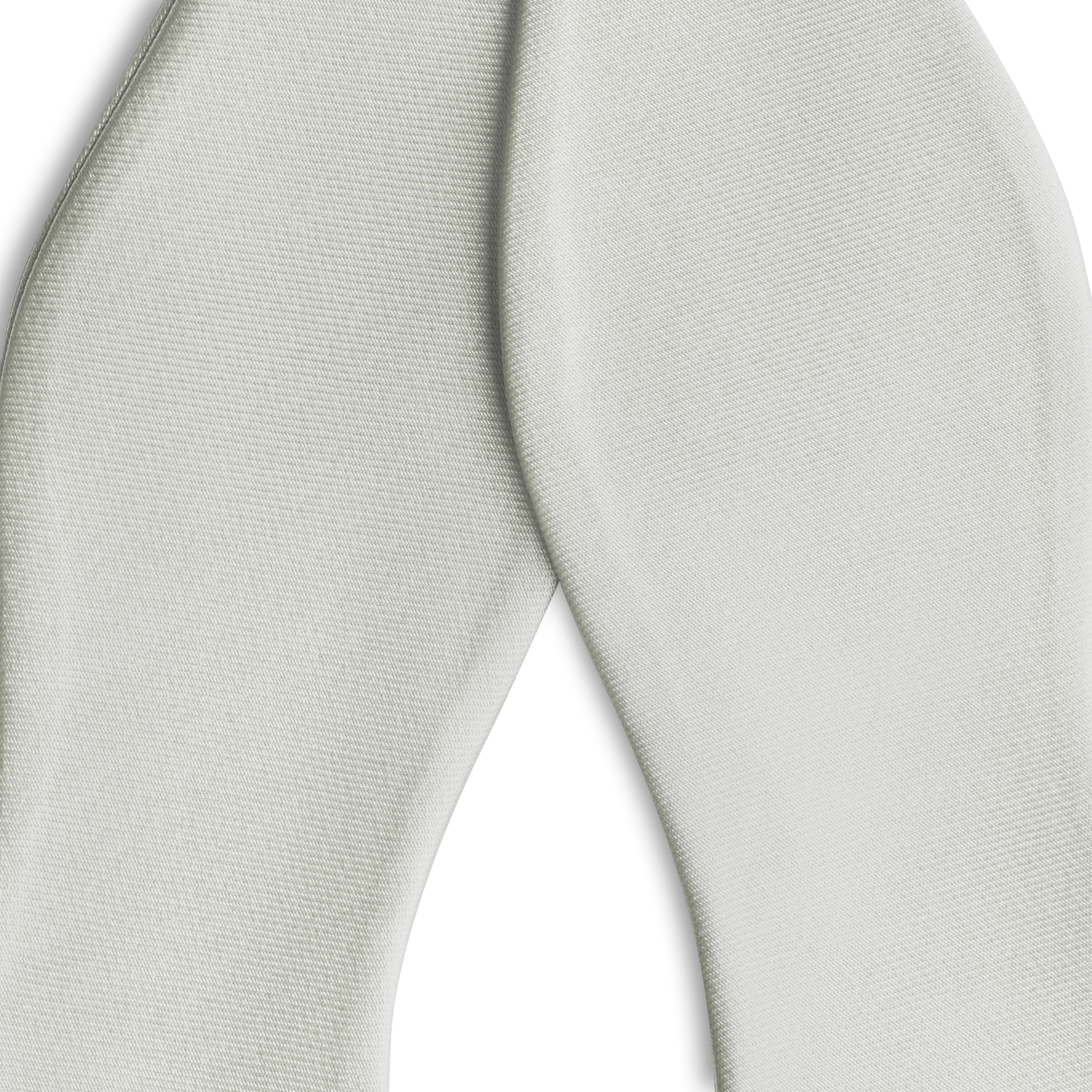 Светлосива сатенена папийонка за връзване - 2