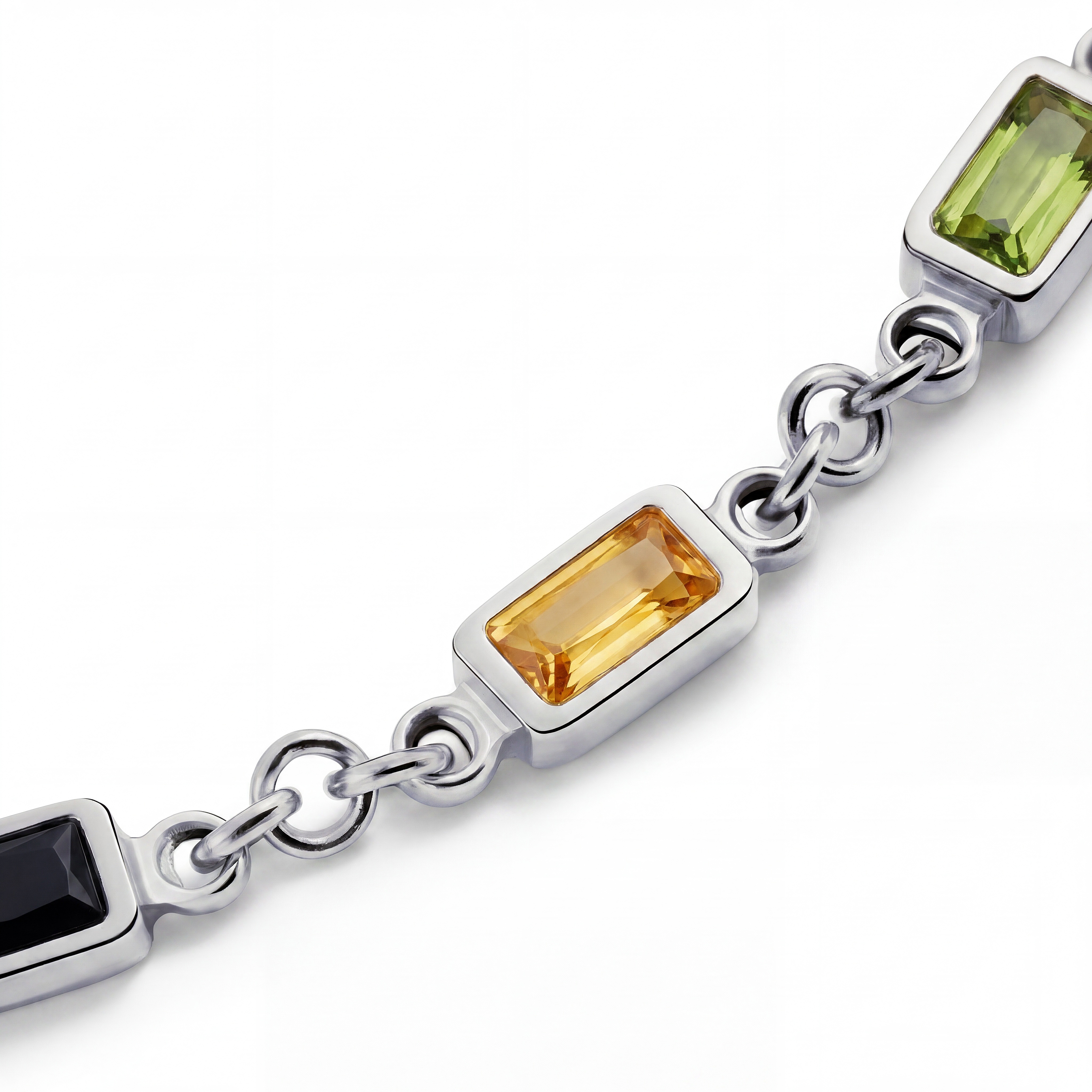 Prism | Krystalglas & Sølvtonet Spectrum Armbånd - 3