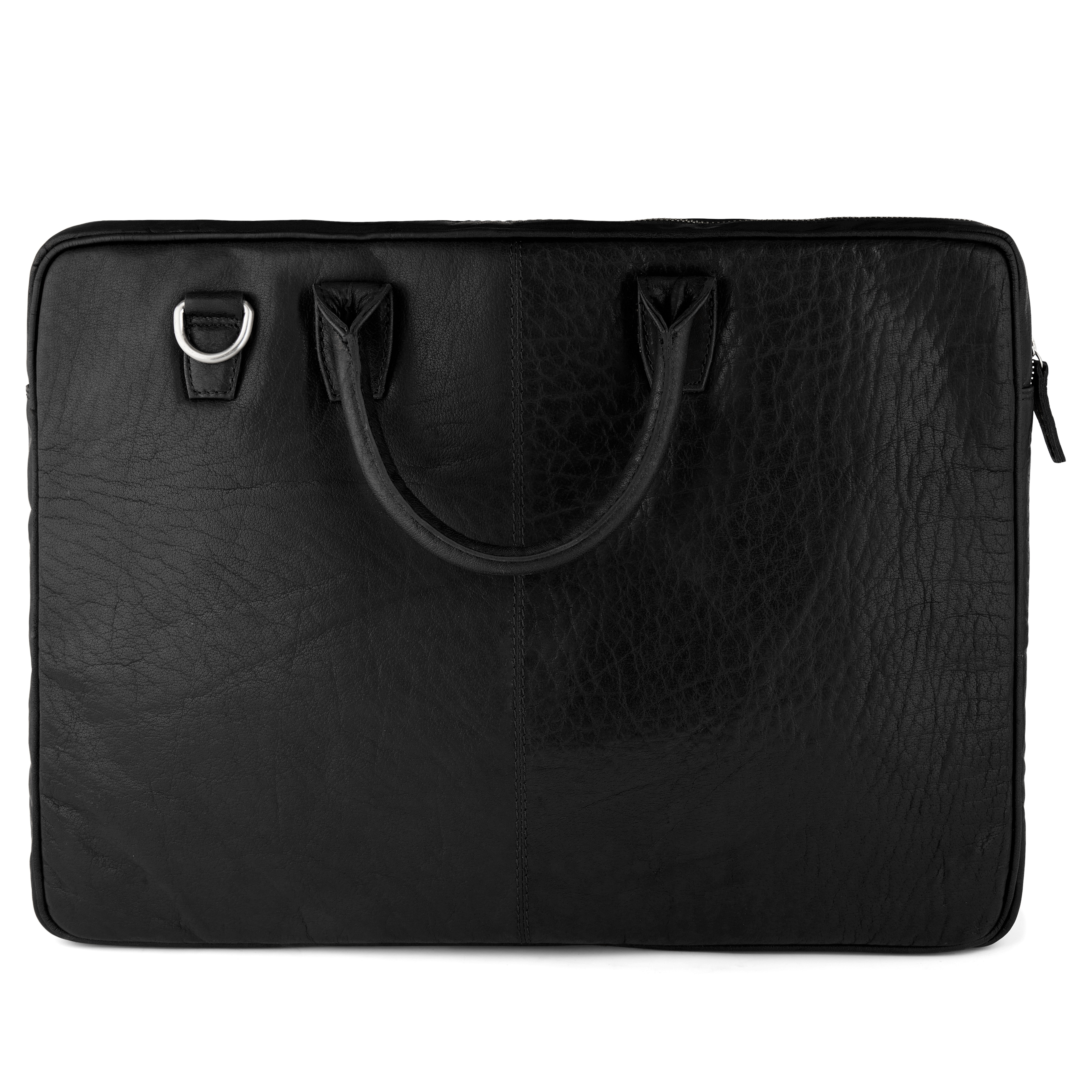 Montreal Dünne Schwarze Executive Ledertasche 17 Zoll - 3