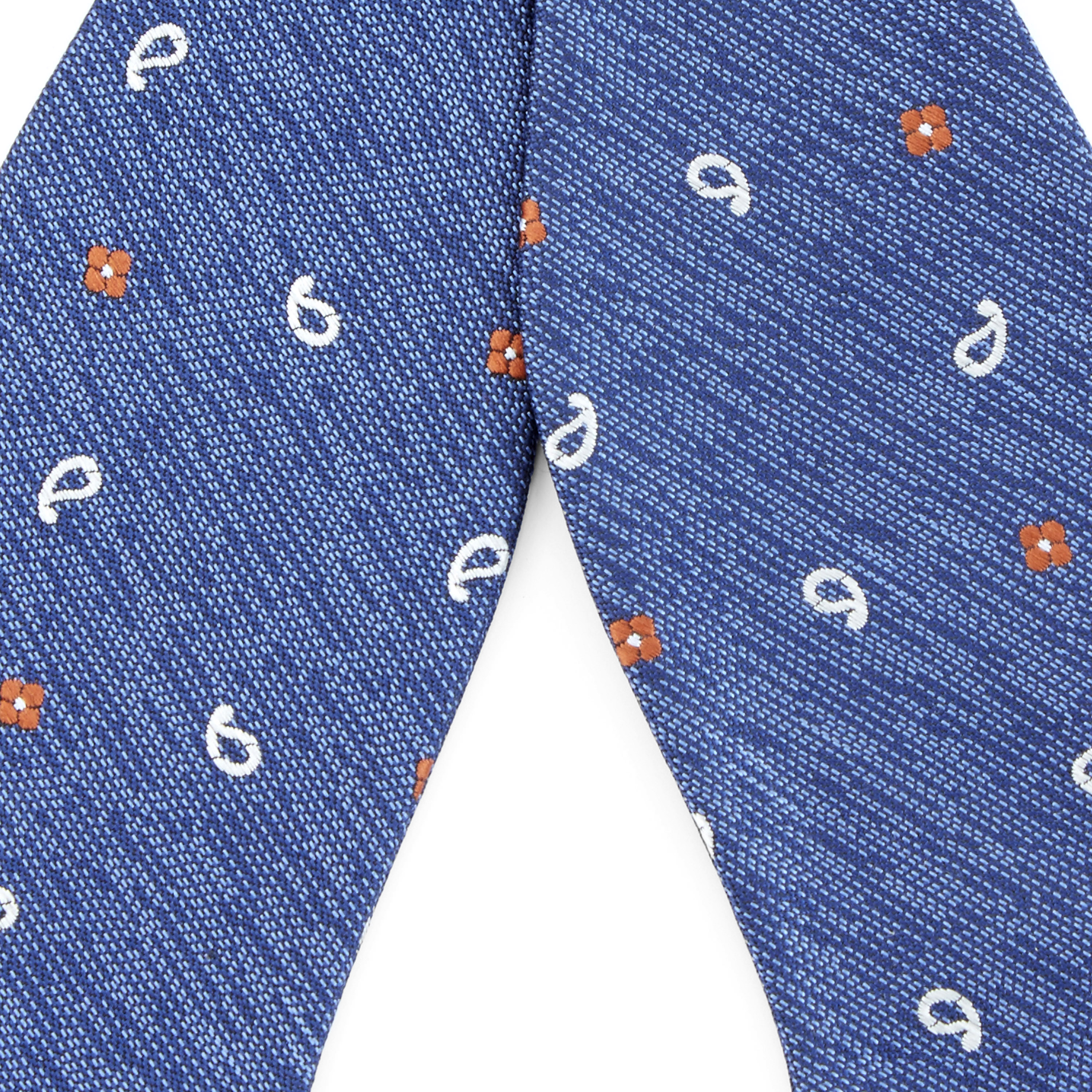Casual Blue Self-Tie Bow Tie - 2