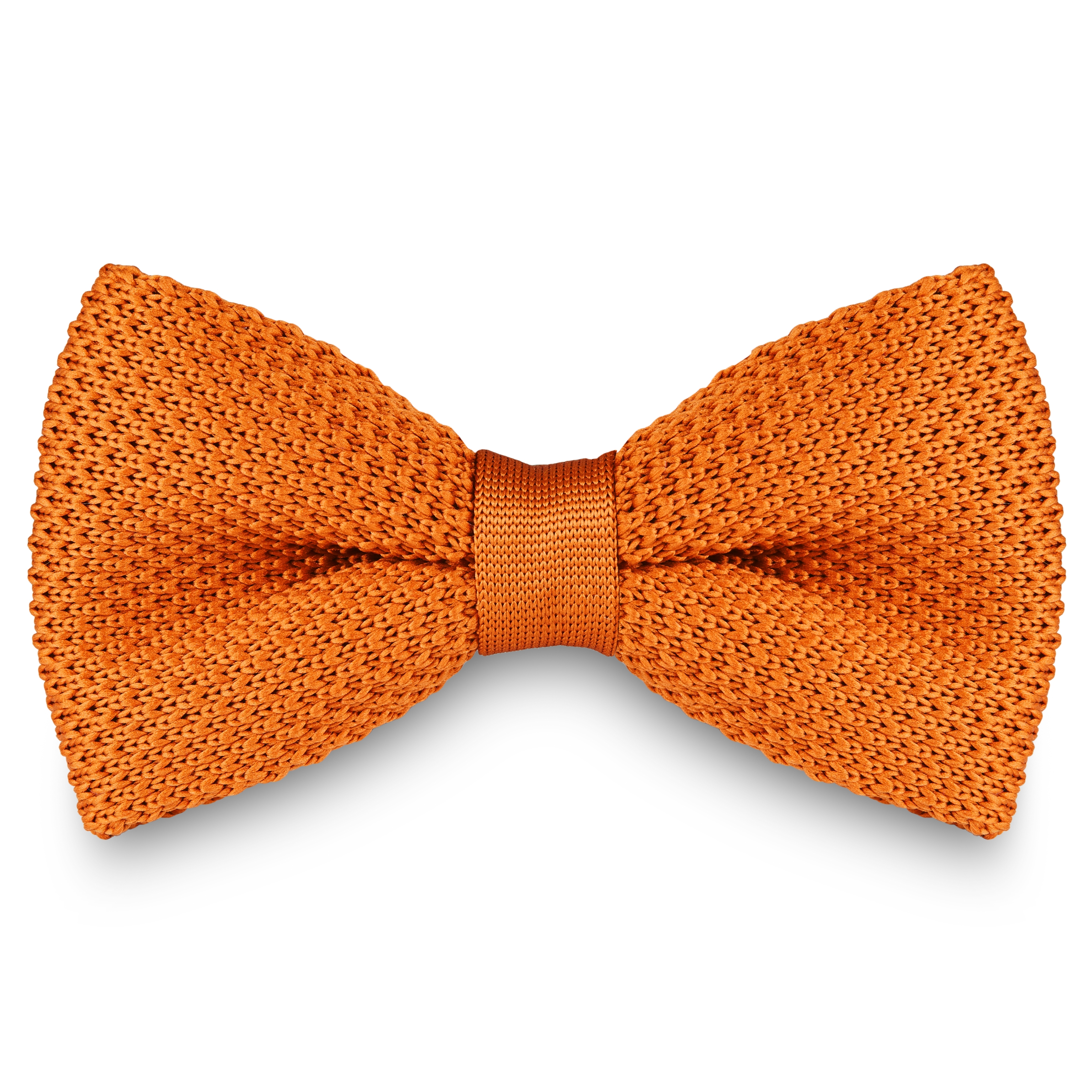 Pletený motýlik v bronzovej farbe - 1