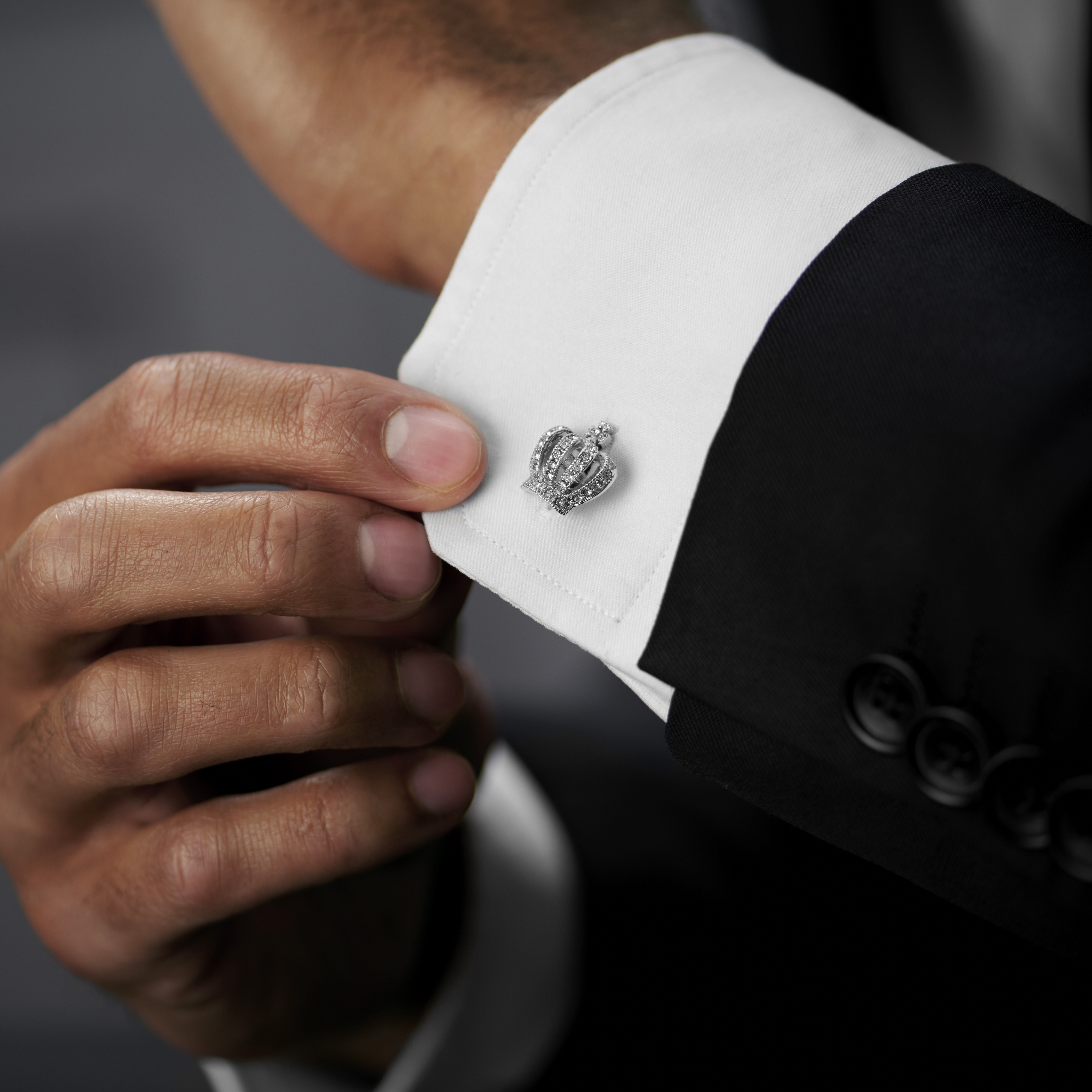 Boutons de manchette Couronne royale - 4