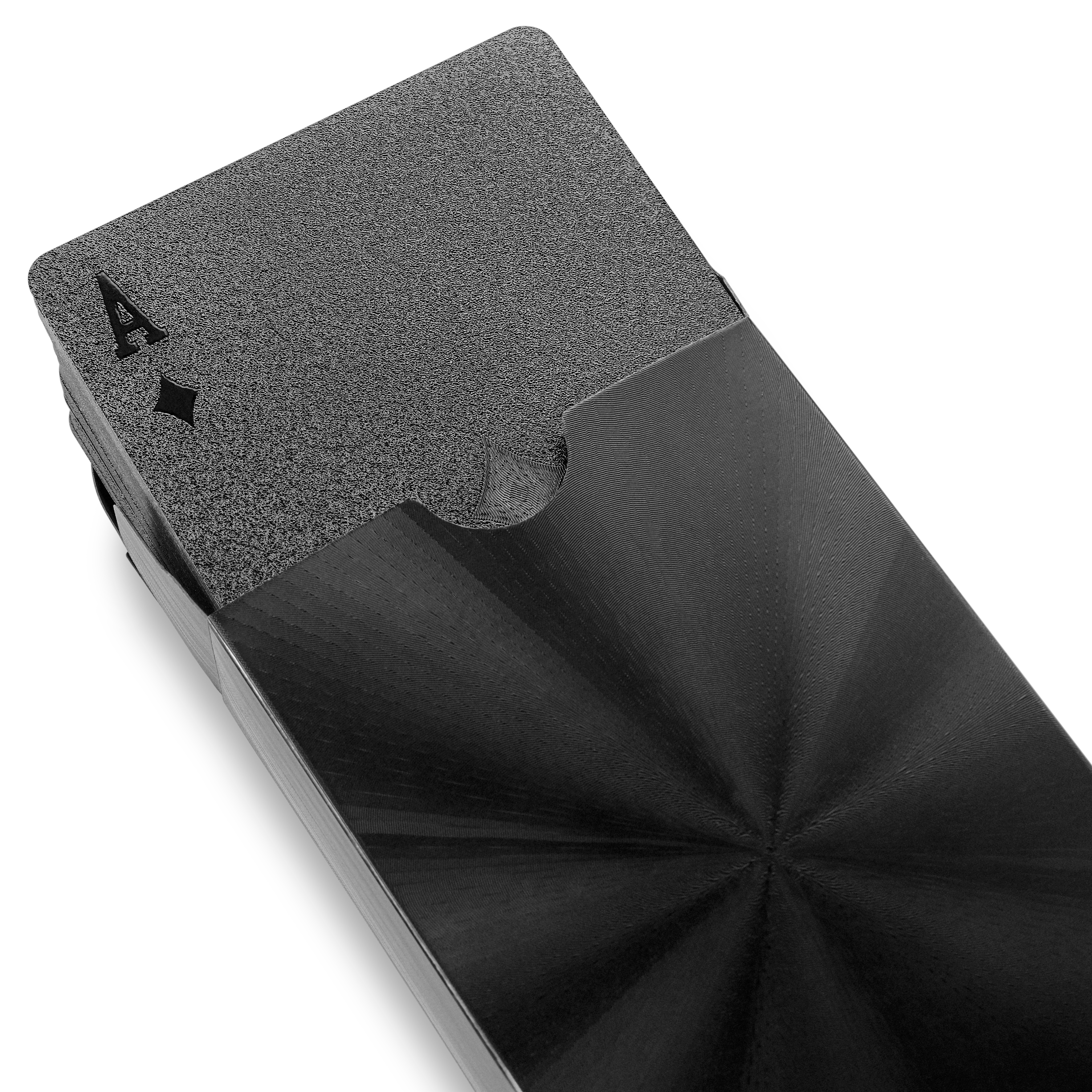 Črne vodoodporne igralne karte Sunburst - 2