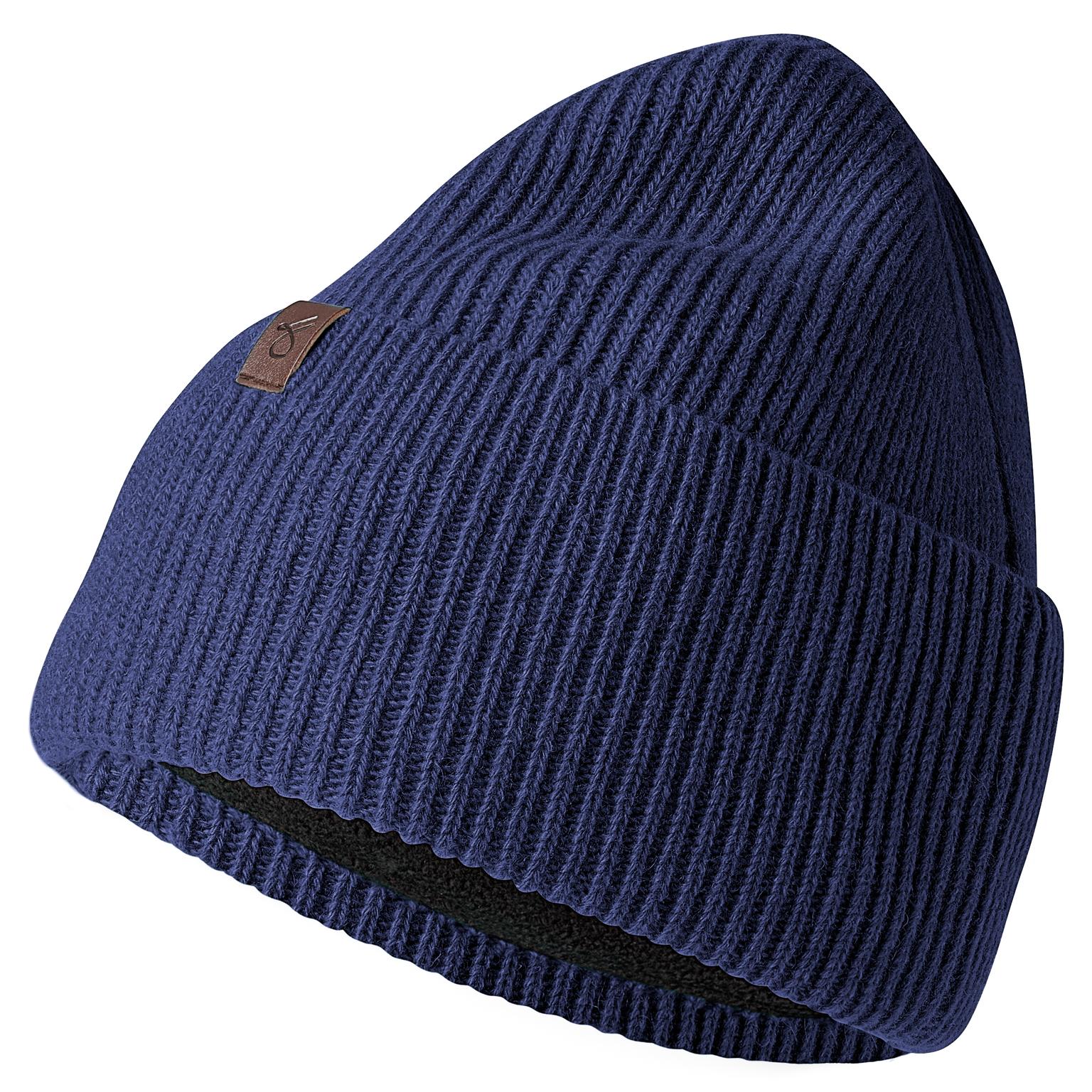 Hiems | Navy Blue Cuffed Recycled Wool Beanie Hiems | Navy Blue Cuffed Recycled Wool Beanie