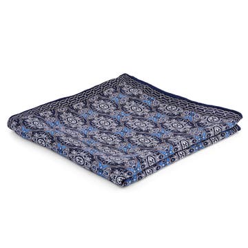 Pañuelo de bolsillo art déco en azul Pañuelo de bolsillo art déco en azul