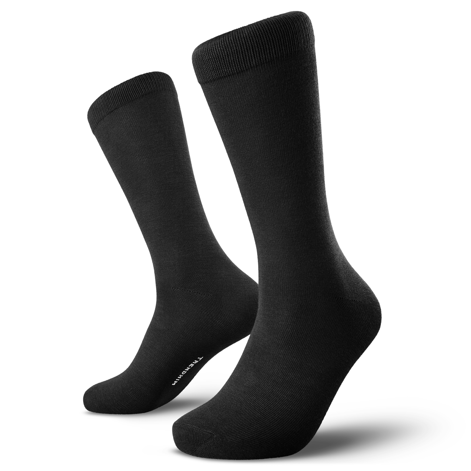 FreeFeel | 3-Pack | Black, Royal Blue, Olive Green Bamboo Crew Socks - 2