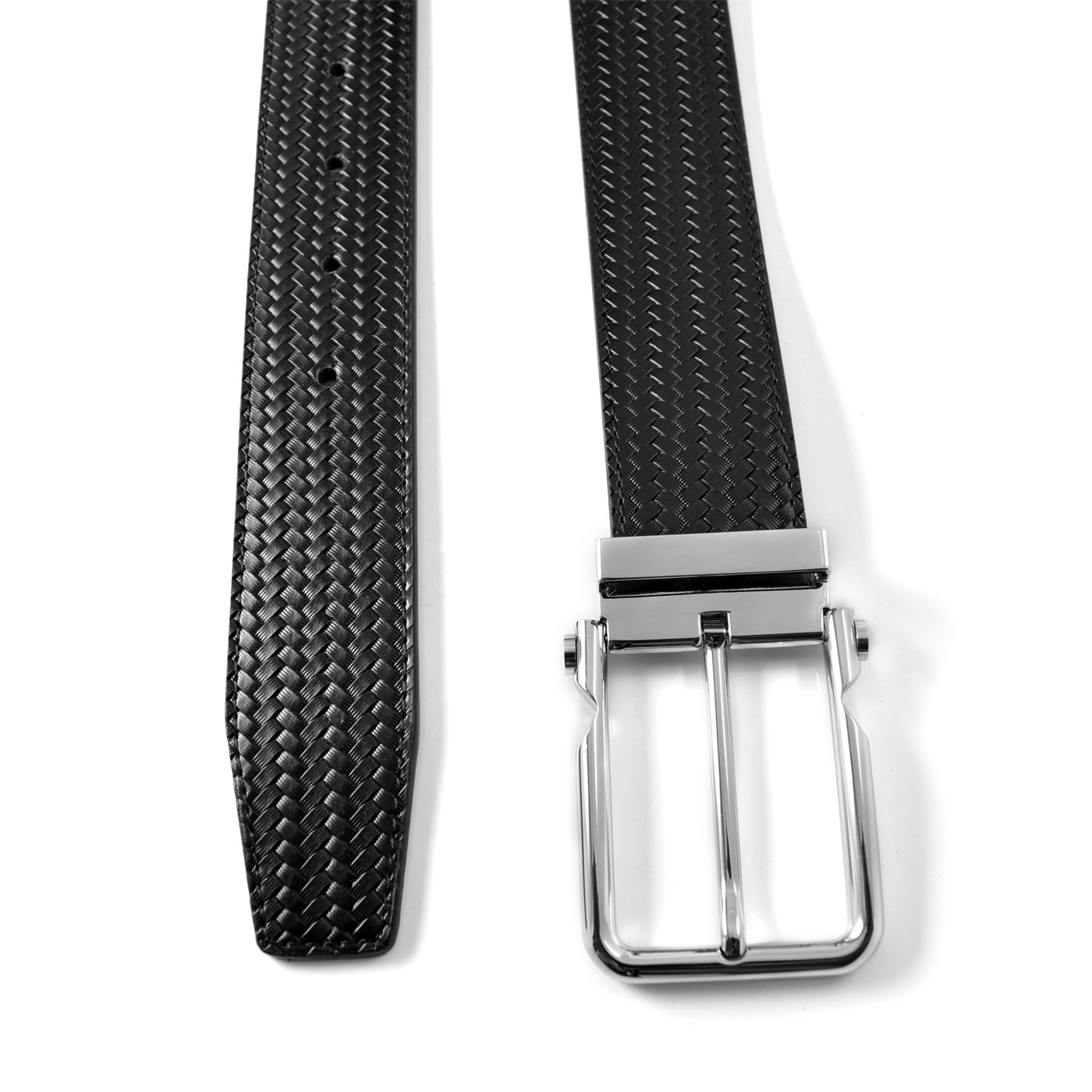 Schwarzer geflochtener Gürtel - 2